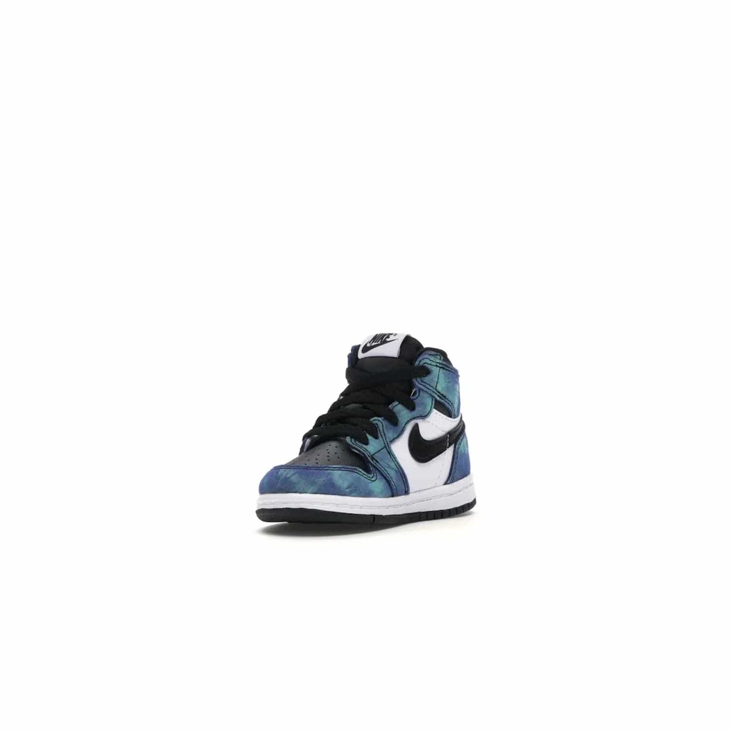 Jordan 1 Retro High Tie Dye (TD) - Image 14 - Only at www.BallersClubKickz.com - Add a unique twist to your sneaker collection with the Jordan 1 Retro High Tie Dye (TD). Classic Air Jordan 1 details like toe box perforations and the signature Swoosh logo on the sidewall are topped with an eye-catching tie dye design that’s perfect for styling all year round.