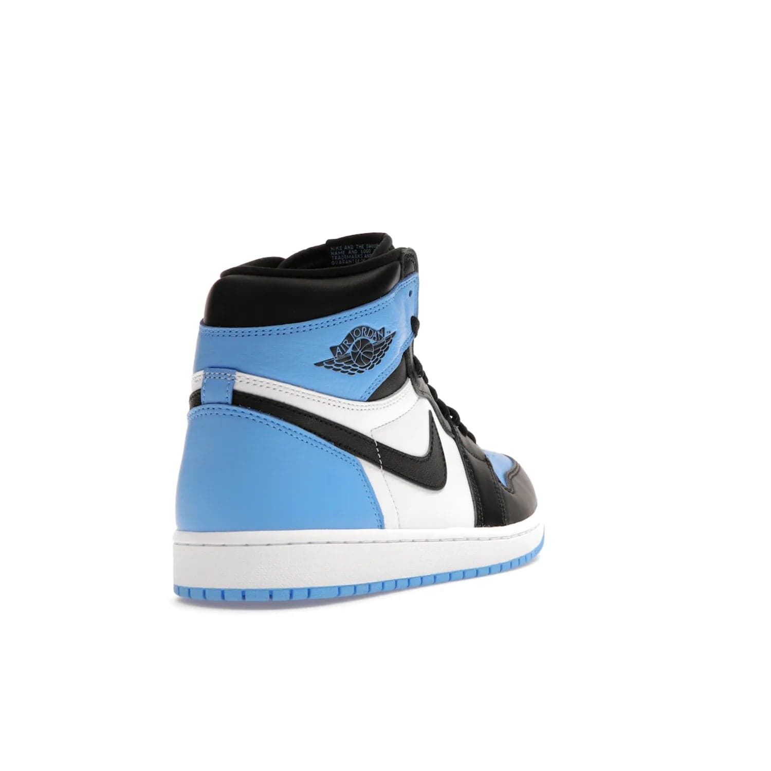 Jordan 1 Retro High OG UNC Toe - Image 31 - Only at www.BallersClubKickz.com - Jordan 1 High OG UNC Toe is a fashionable, high-quality sneaker featuring University Blue, Black White and White. Releasing July 22, 2023, it's the perfect pick up for sneakerheads.