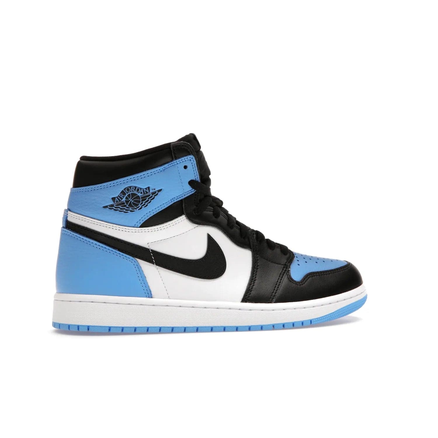 Jordan 1 Retro High OG UNC Toe - Image 35 - Only at www.BallersClubKickz.com - Jordan 1 High OG UNC Toe is a fashionable, high-quality sneaker featuring University Blue, Black White and White. Releasing July 22, 2023, it's the perfect pick up for sneakerheads.