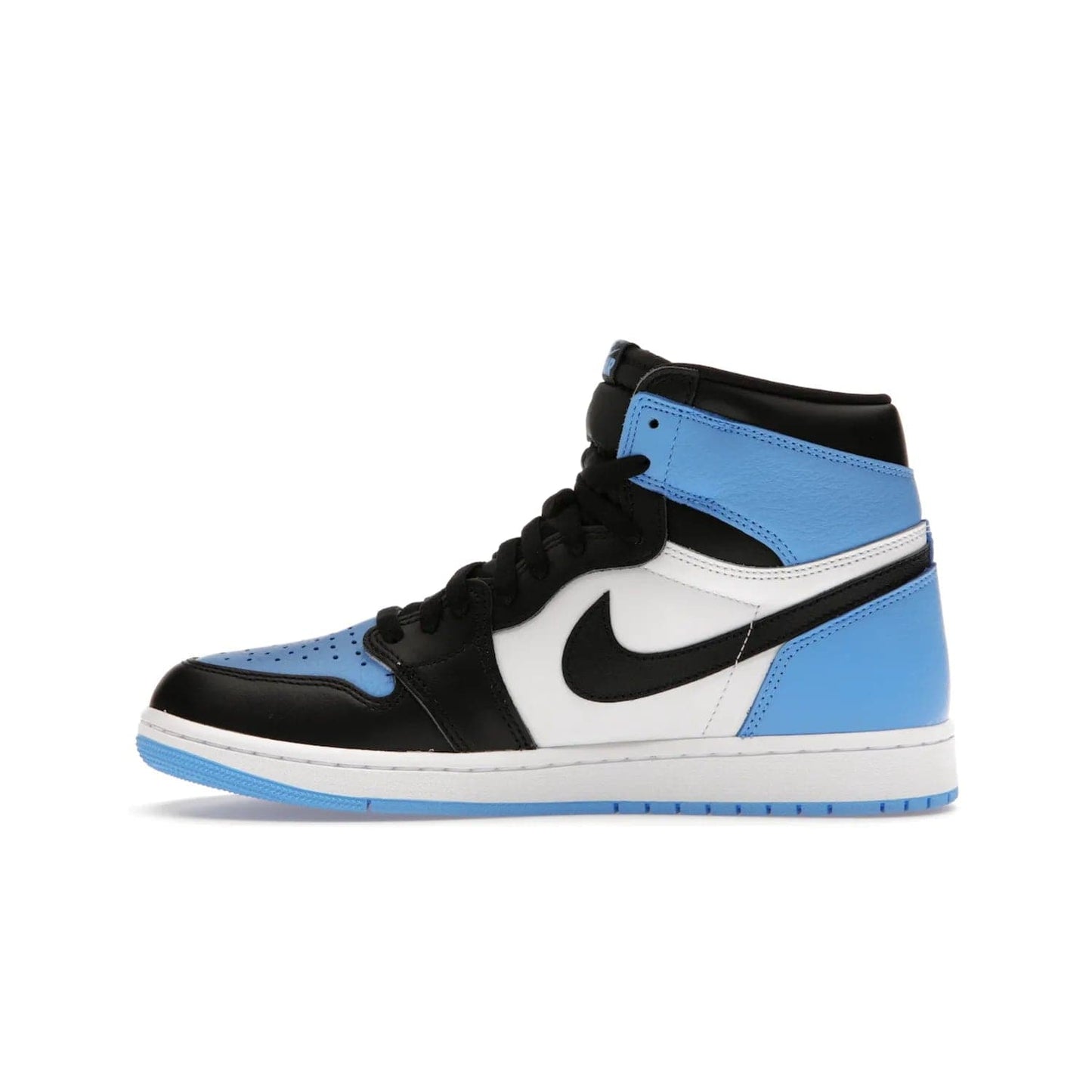 Jordan 1 Retro High OG UNC Toe - Image 19 - Only at www.BallersClubKickz.com - Jordan 1 High OG UNC Toe is a fashionable, high-quality sneaker featuring University Blue, Black White and White. Releasing July 22, 2023, it's the perfect pick up for sneakerheads.