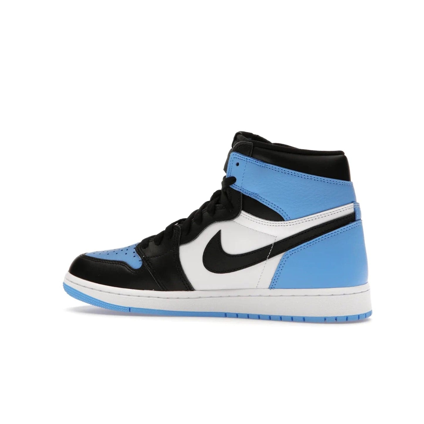 Jordan 1 Retro High OG UNC Toe - Image 21 - Only at www.BallersClubKickz.com - Jordan 1 High OG UNC Toe is a fashionable, high-quality sneaker featuring University Blue, Black White and White. Releasing July 22, 2023, it's the perfect pick up for sneakerheads.