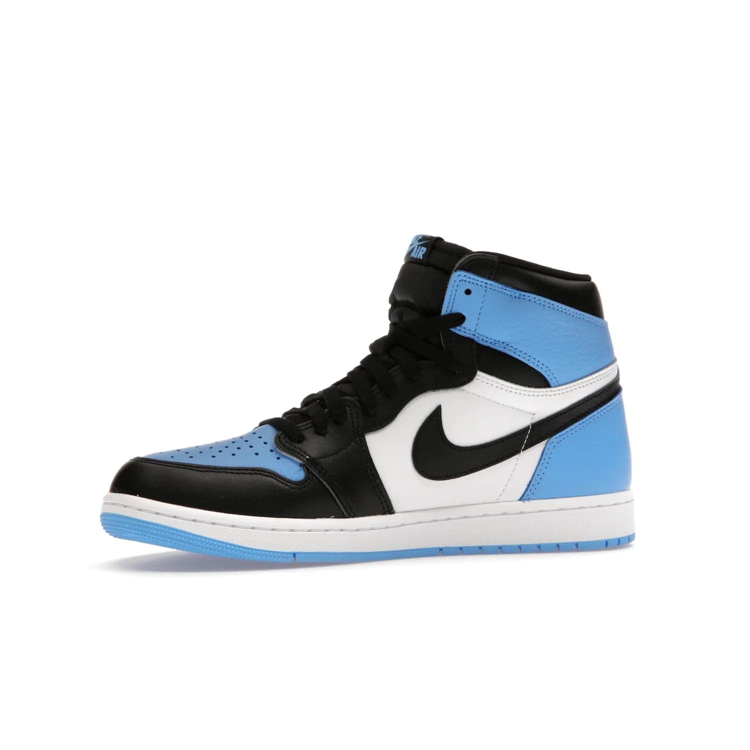 Jordan 1 Retro High OG UNC Toe - Image 17 - Only at www.BallersClubKickz.com - Jordan 1 High OG UNC Toe is a fashionable, high-quality sneaker featuring University Blue, Black White and White. Releasing July 22, 2023, it's the perfect pick up for sneakerheads.