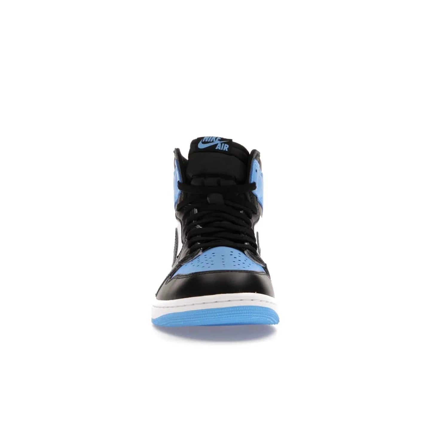 Jordan 1 Retro High OG UNC Toe - Image 10 - Only at www.BallersClubKickz.com - Jordan 1 High OG UNC Toe is a fashionable, high-quality sneaker featuring University Blue, Black White and White. Releasing July 22, 2023, it's the perfect pick up for sneakerheads.