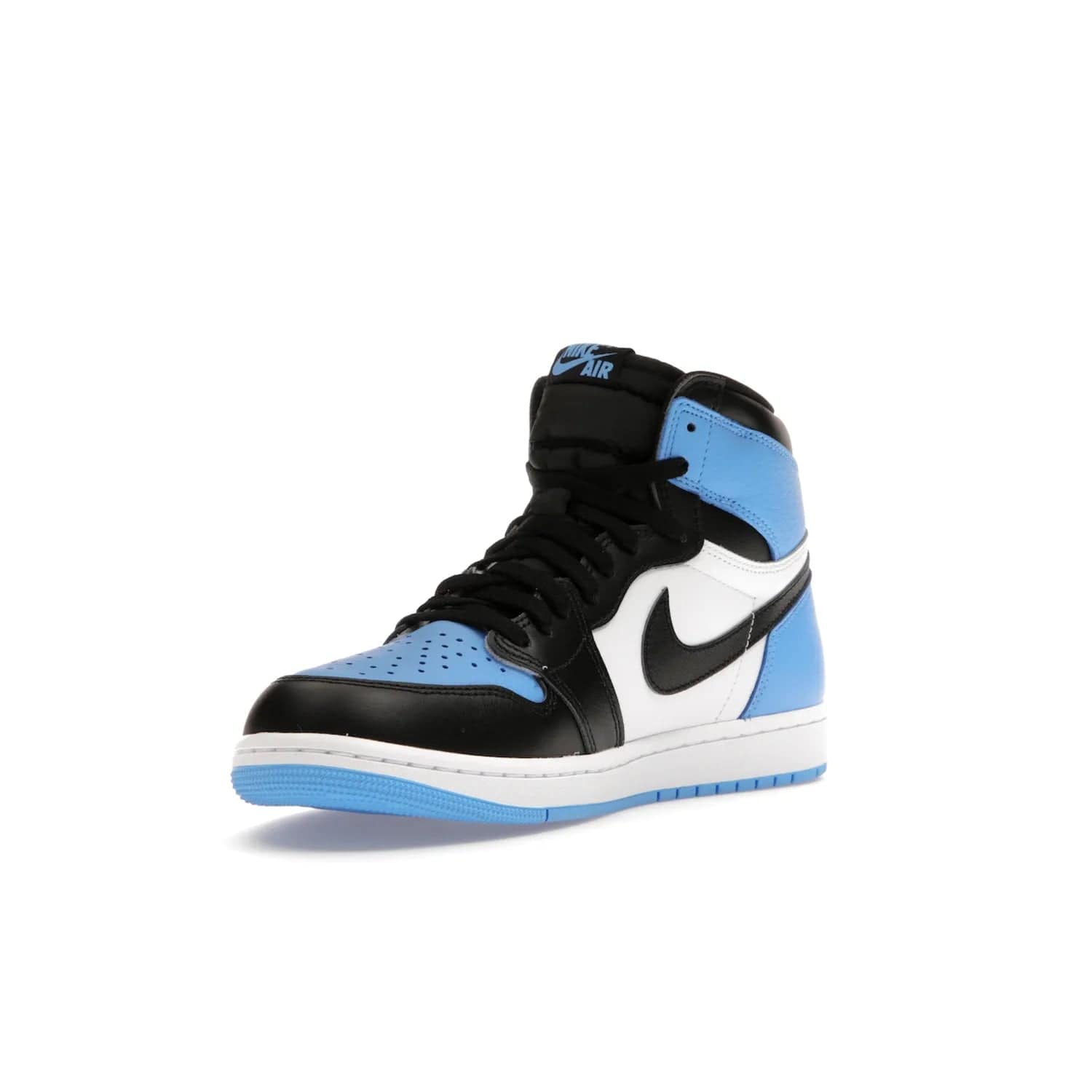 Jordan 1 Retro High OG UNC Toe - Image 14 - Only at www.BallersClubKickz.com - Jordan 1 High OG UNC Toe is a fashionable, high-quality sneaker featuring University Blue, Black White and White. Releasing July 22, 2023, it's the perfect pick up for sneakerheads.