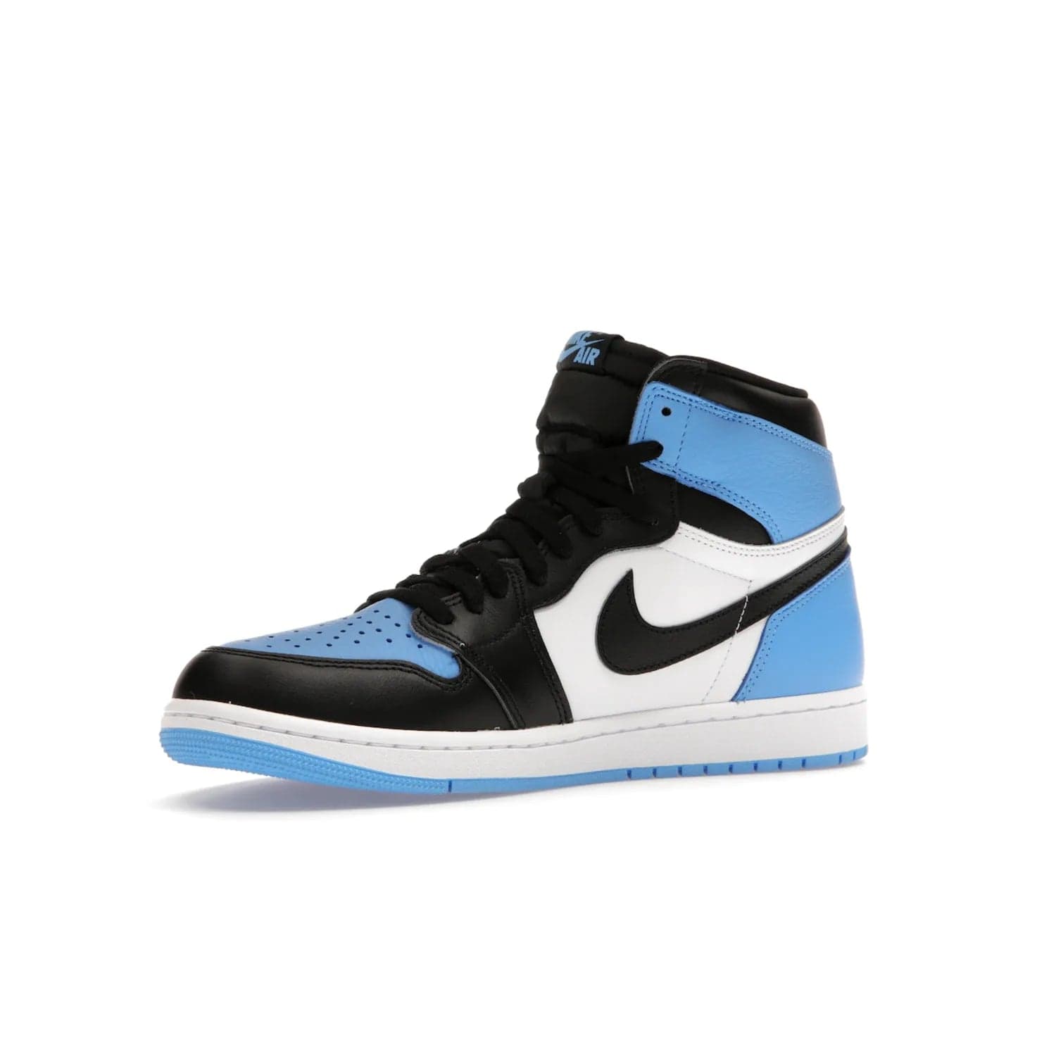 Jordan 1 Retro High OG UNC Toe - Image 16 - Only at www.BallersClubKickz.com - Jordan 1 High OG UNC Toe is a fashionable, high-quality sneaker featuring University Blue, Black White and White. Releasing July 22, 2023, it's the perfect pick up for sneakerheads.