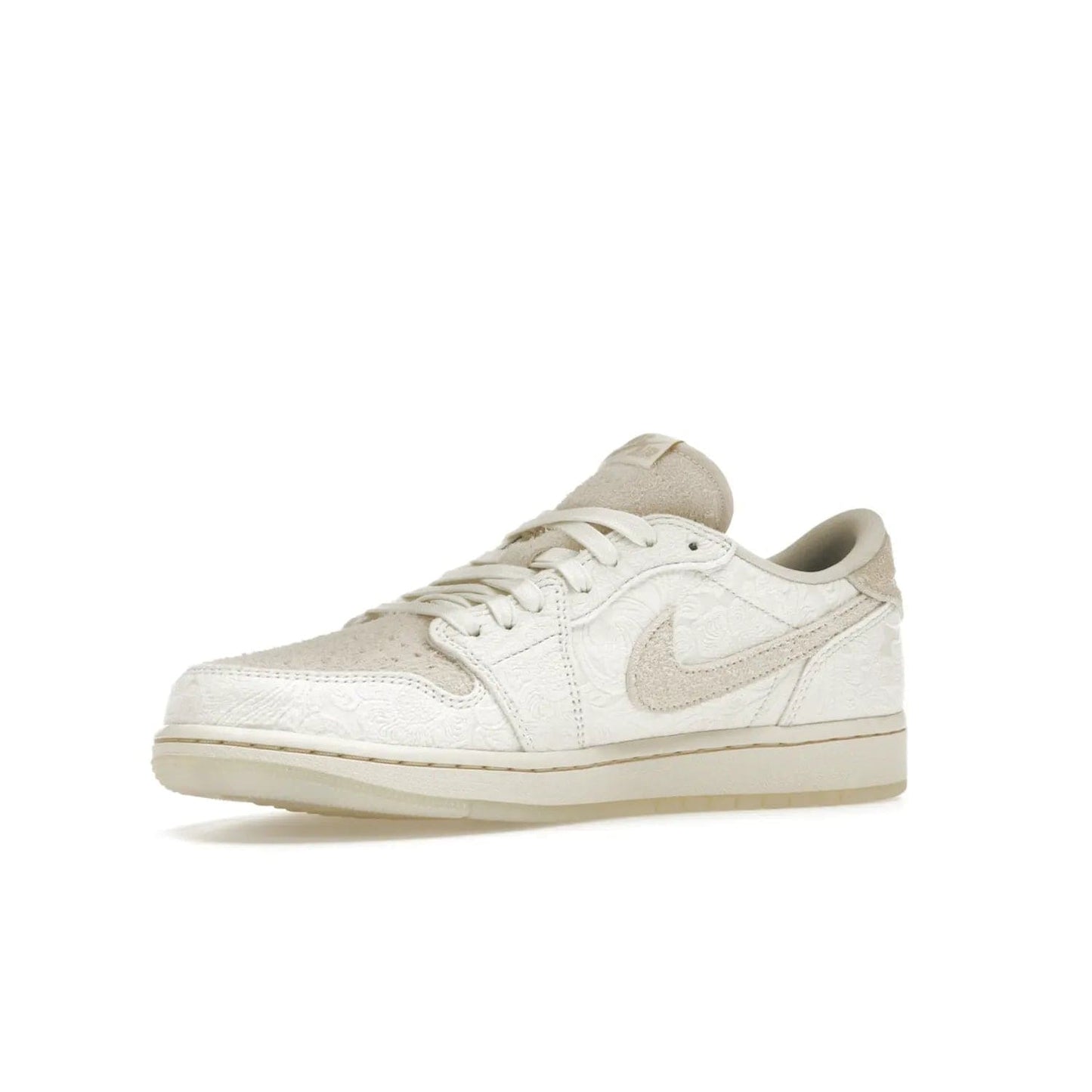 Jordan 1 Retro Low OG Chris Paul - Image 16 - Only at www.BallersClubKickz.com - Jordan 1 Retro Low OG Chris Paul has arrived in a timeless colorway. Light cream upper with matching sail trim and the iconic Jumpman logo. Add classic style to your wardrobe with this sleek sneaker. Grab your pair today!