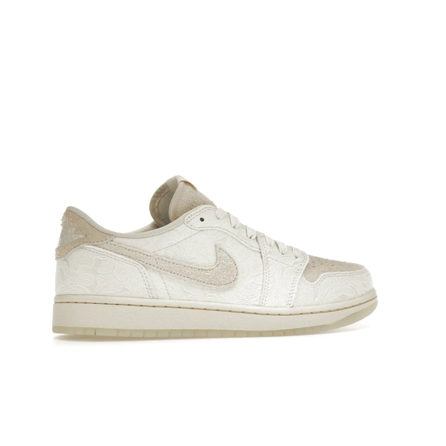 Jordan 1 Retro Low OG Chris Paul - Image 35 - Only at www.BallersClubKickz.com - Jordan 1 Retro Low OG Chris Paul has arrived in a timeless colorway. Light cream upper with matching sail trim and the iconic Jumpman logo. Add classic style to your wardrobe with this sleek sneaker. Grab your pair today!