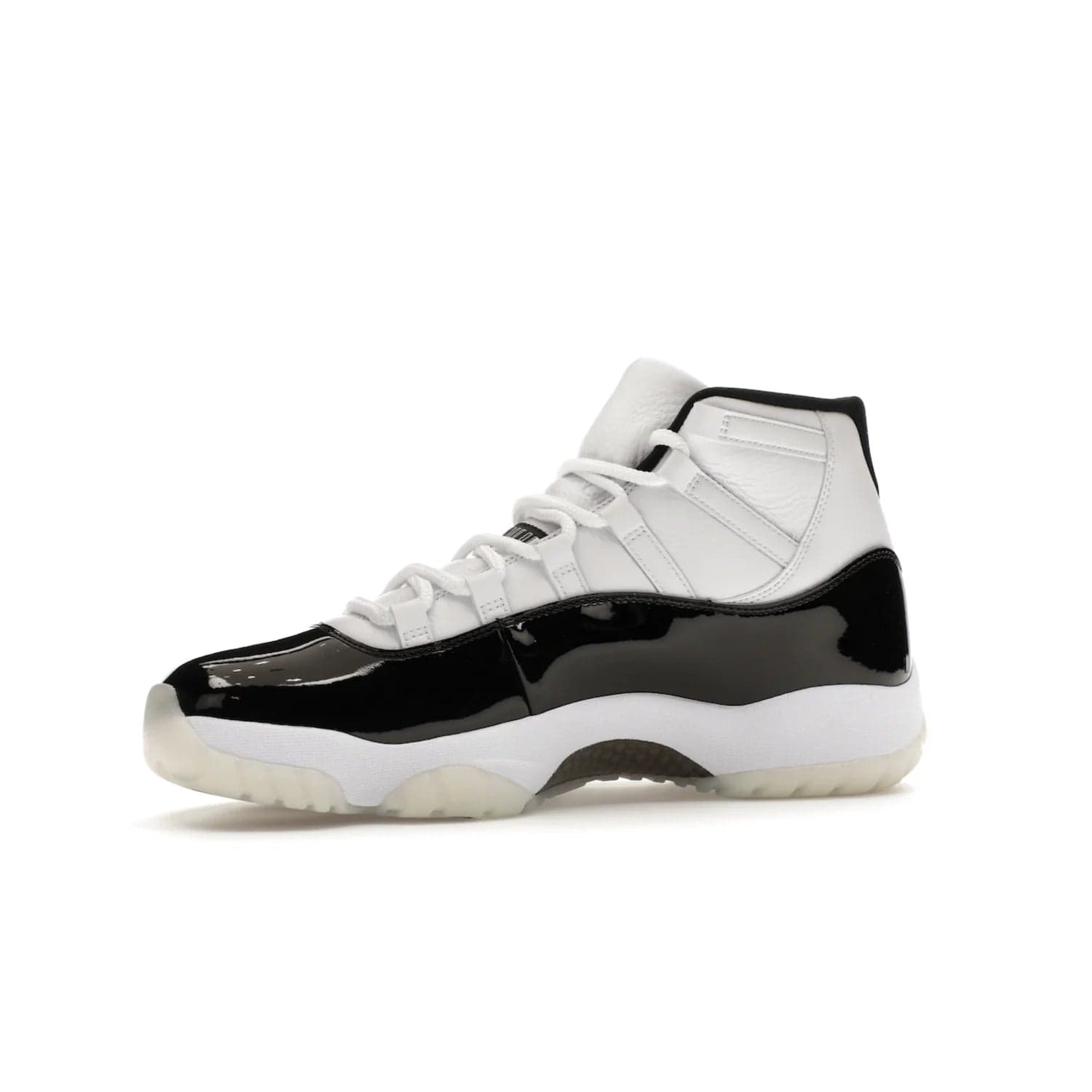 Jordan 11 Retro DMP Gratitude (2023) - Image 17 - Only at www.BallersClubKickz.com - Shop the legendary Jordan 11 Retro Gratitude Defining Moments (2023). This iconic sneaker features the classic Defining Moments colorway, high-cut patent leather upper, white midsole, black translucent rubber outsole, and Metallic Gold accents. Available December 9, 2023.