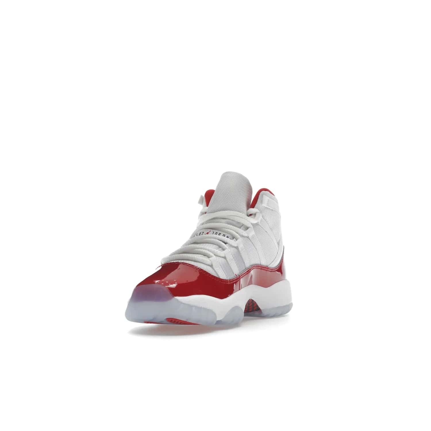 Jordan 11 Retro Cherry (2022) (GS) - Image 13 - Only at www.BallersClubKickz.com - Shop the Air Jordan 11 Retro Cherry 2022 GS, designed for style & comfort. Snug fit with webbing eyelets, rope laces, encased Air-sole unit & a Translucent rubber outsole. Available 12/10/2022.