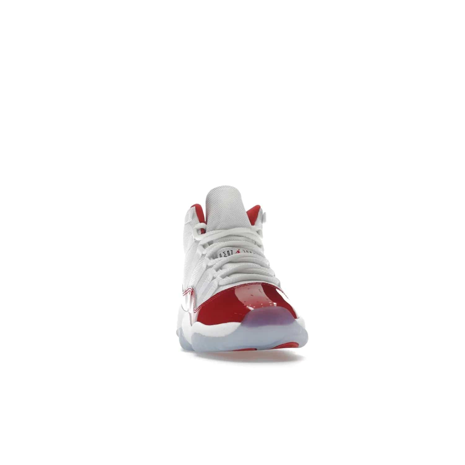 Jordan 11 Retro Cherry (2022) (GS) - Image 9 - Only at www.BallersClubKickz.com - Shop the Air Jordan 11 Retro Cherry 2022 GS, designed for style & comfort. Snug fit with webbing eyelets, rope laces, encased Air-sole unit & a Translucent rubber outsole. Available 12/10/2022.