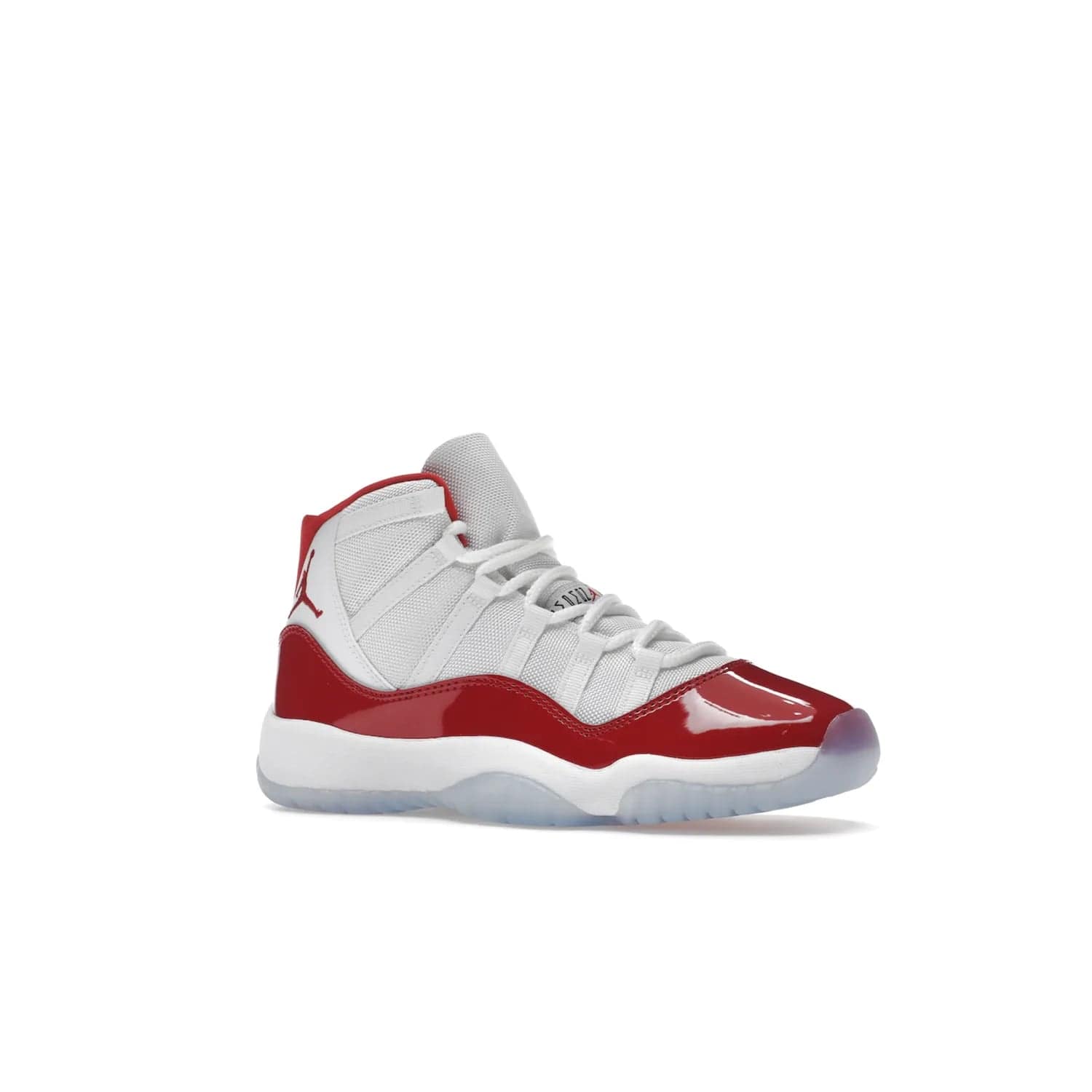 Jordan 11 Retro Cherry (2022) (GS) - Image 4 - Only at www.BallersClubKickz.com - Shop the Air Jordan 11 Retro Cherry 2022 GS, designed for style & comfort. Snug fit with webbing eyelets, rope laces, encased Air-sole unit & a Translucent rubber outsole. Available 12/10/2022.