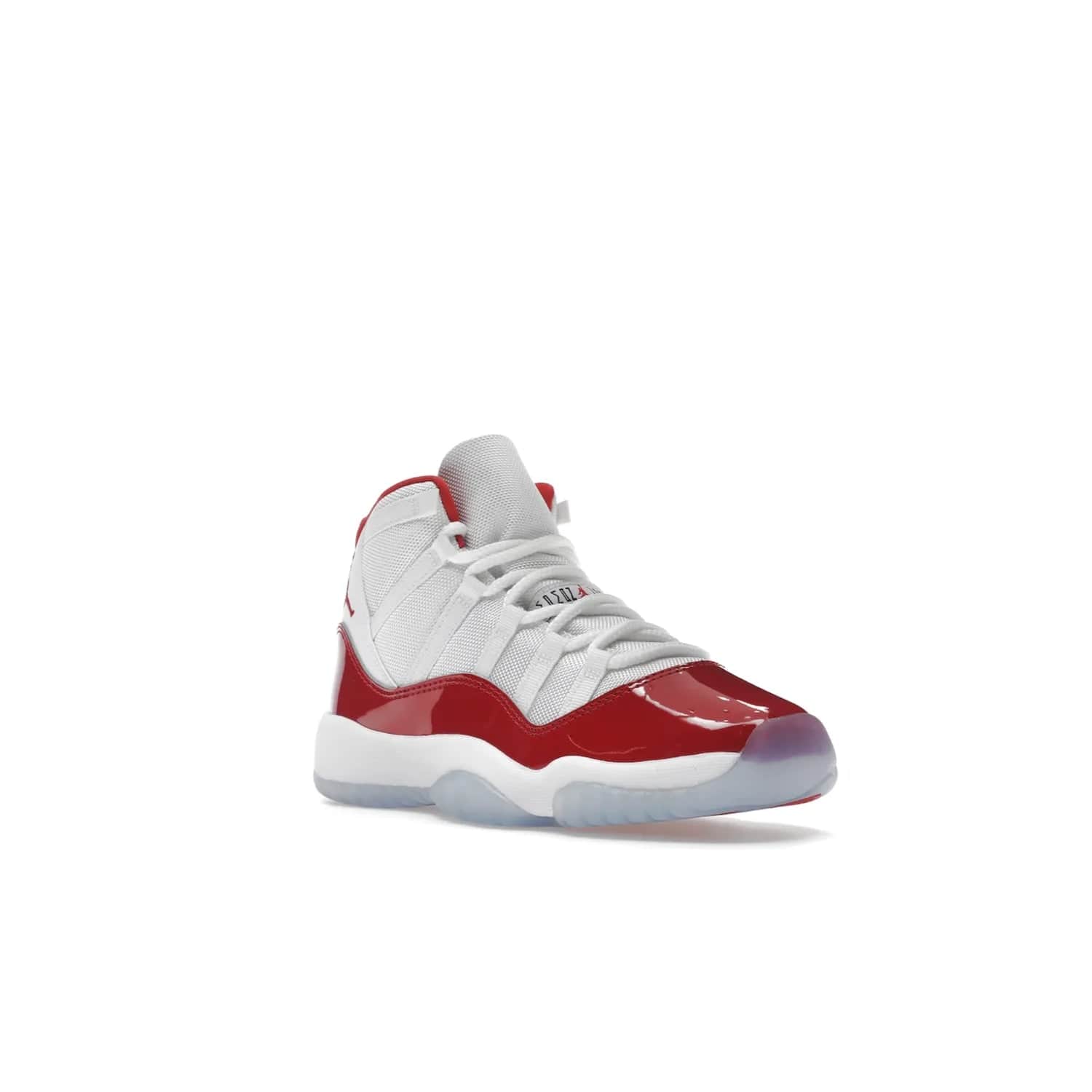 Jordan 11 Retro Cherry (2022) (GS) - Image 6 - Only at www.BallersClubKickz.com - Shop the Air Jordan 11 Retro Cherry 2022 GS, designed for style & comfort. Snug fit with webbing eyelets, rope laces, encased Air-sole unit & a Translucent rubber outsole. Available 12/10/2022.