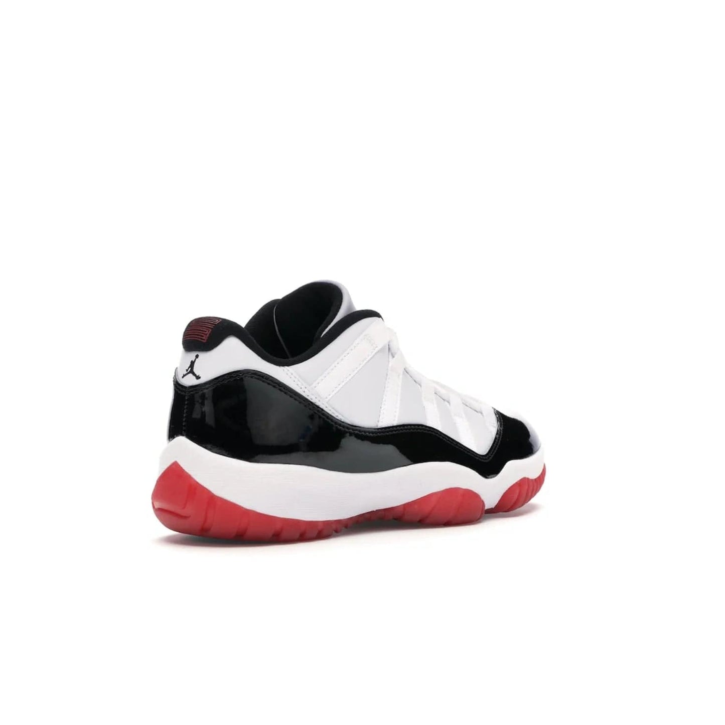 Jordan 11 Retro Low Concord Bred - Image 32 - Only at www.BallersClubKickz.com - Grab the classic Jordan 11 look with the Jordan 11 Retro Low Concord Bred. With white and black elements and the iconic red outsole of the Jordan 11 Bred, you won't miss a beat. Released in June 2020, the perfect complement to any outfit.