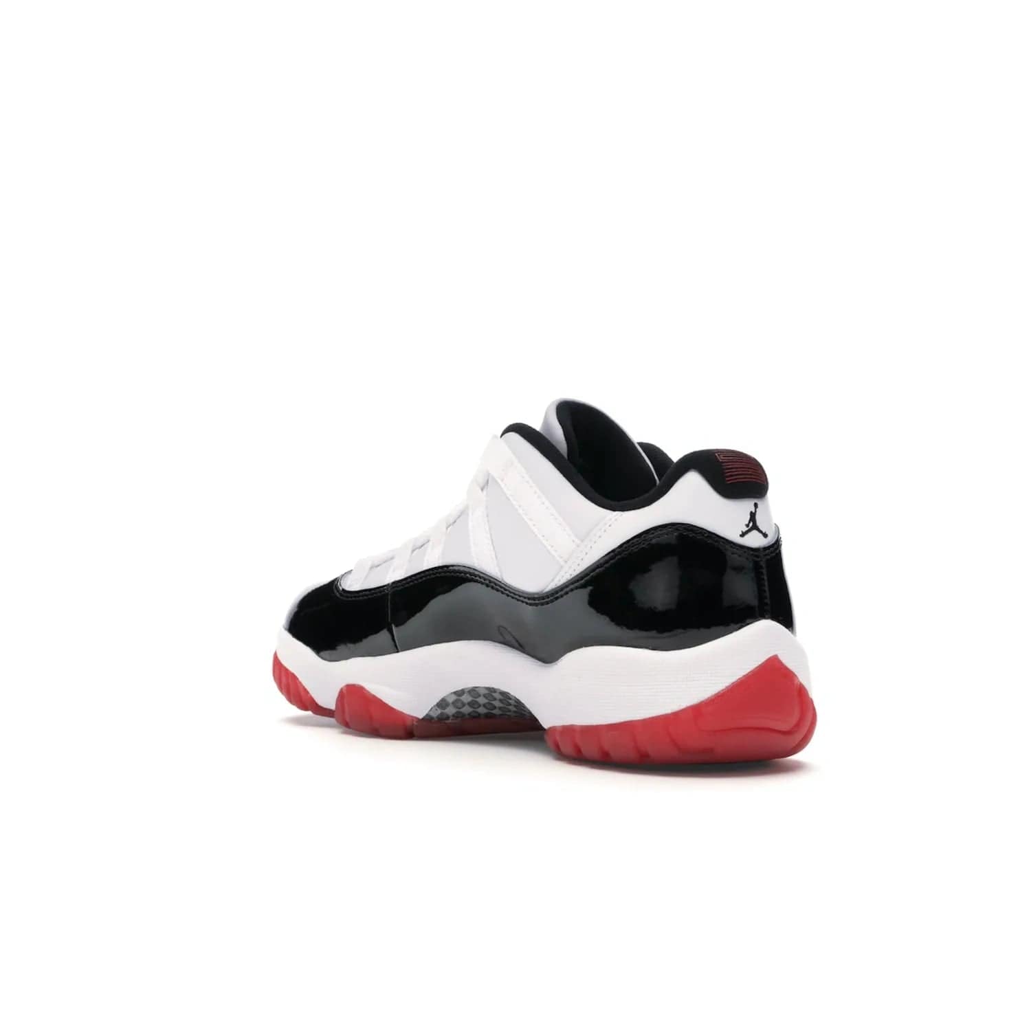 Jordan 11 Retro Low Concord Bred - Image 24 - Only at www.BallersClubKickz.com - Grab the classic Jordan 11 look with the Jordan 11 Retro Low Concord Bred. With white and black elements and the iconic red outsole of the Jordan 11 Bred, you won't miss a beat. Released in June 2020, the perfect complement to any outfit.