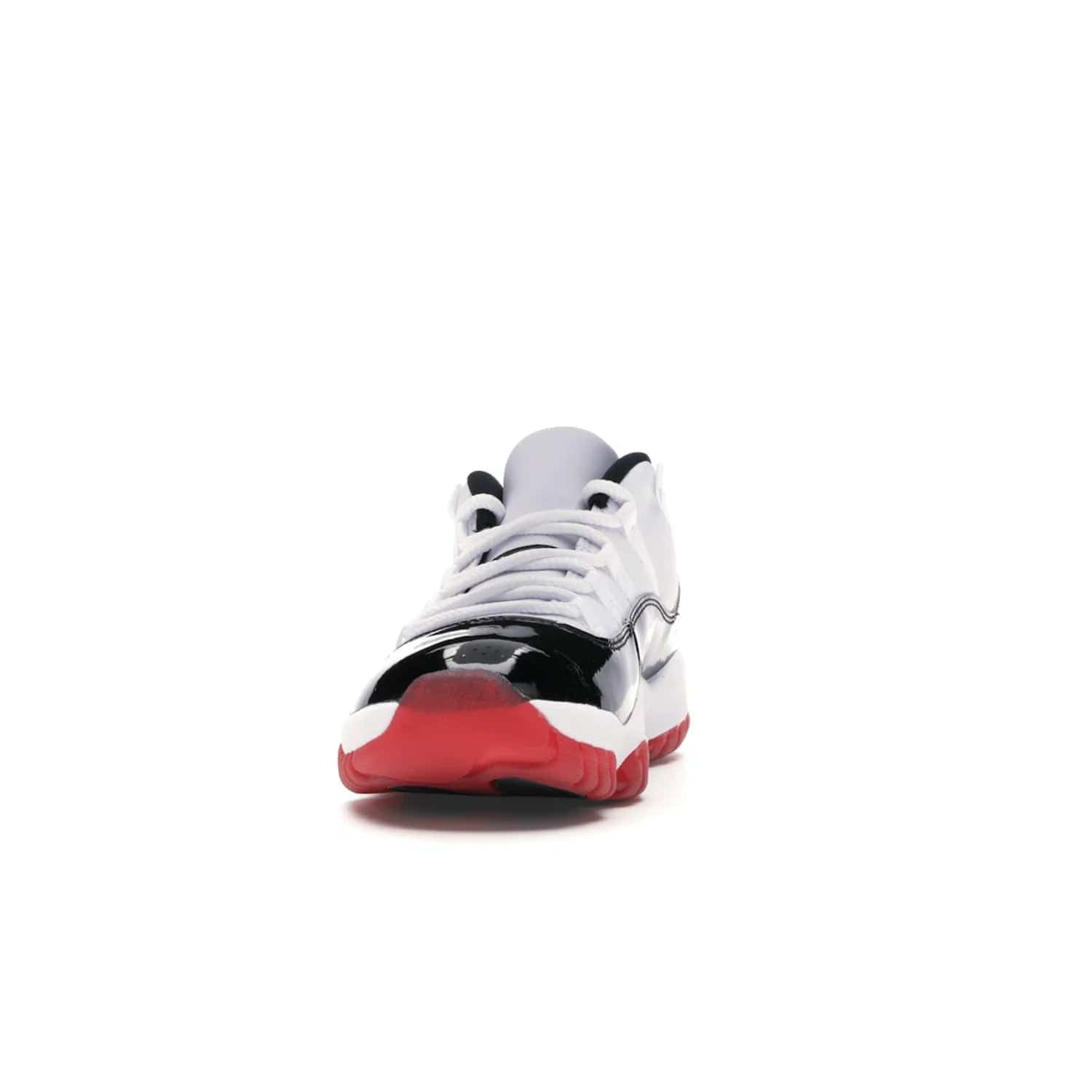 Jordan 11 Retro Low Concord Bred - Image 11 - Only at www.BallersClubKickz.com - Grab the classic Jordan 11 look with the Jordan 11 Retro Low Concord Bred. With white and black elements and the iconic red outsole of the Jordan 11 Bred, you won't miss a beat. Released in June 2020, the perfect complement to any outfit.