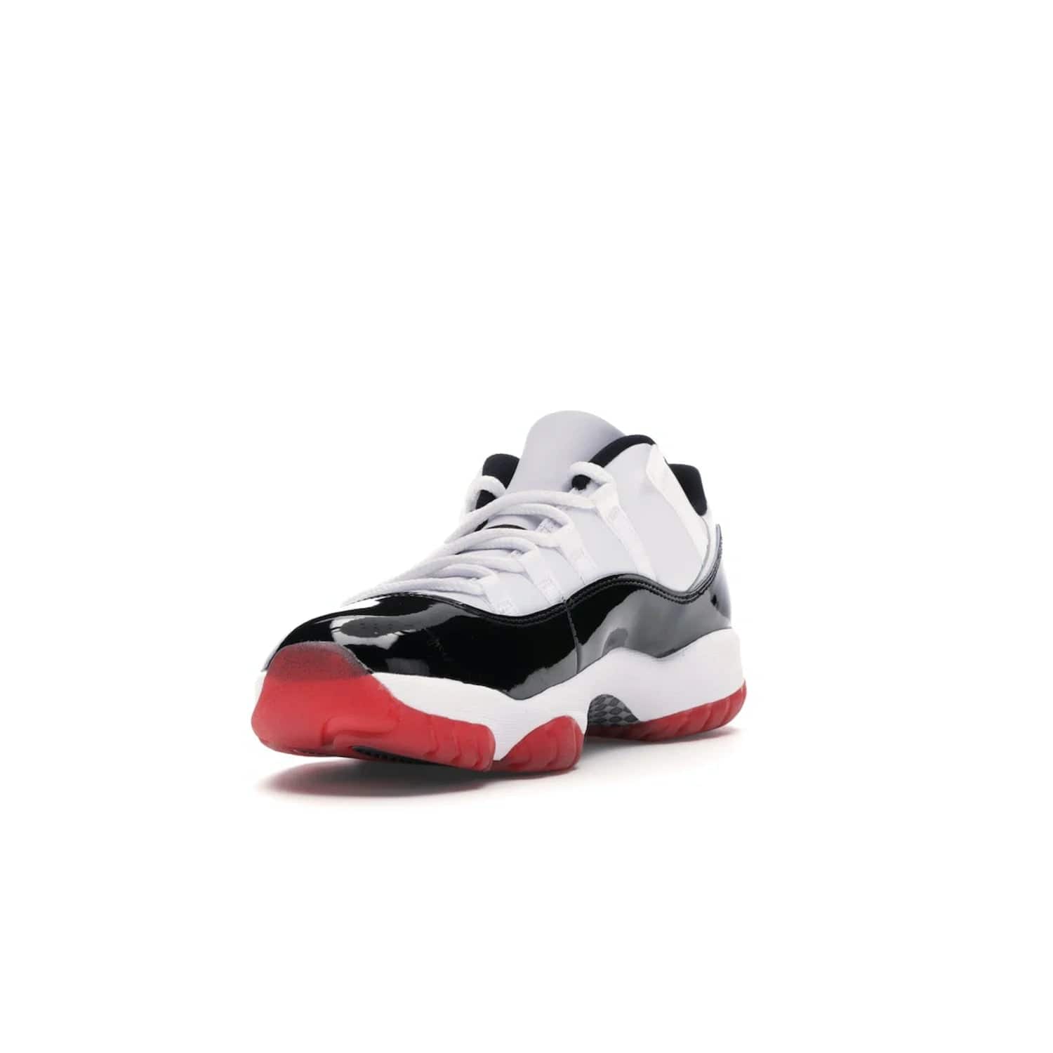 Jordan 11 Retro Low Concord Bred - Image 13 - Only at www.BallersClubKickz.com - Grab the classic Jordan 11 look with the Jordan 11 Retro Low Concord Bred. With white and black elements and the iconic red outsole of the Jordan 11 Bred, you won't miss a beat. Released in June 2020, the perfect complement to any outfit.