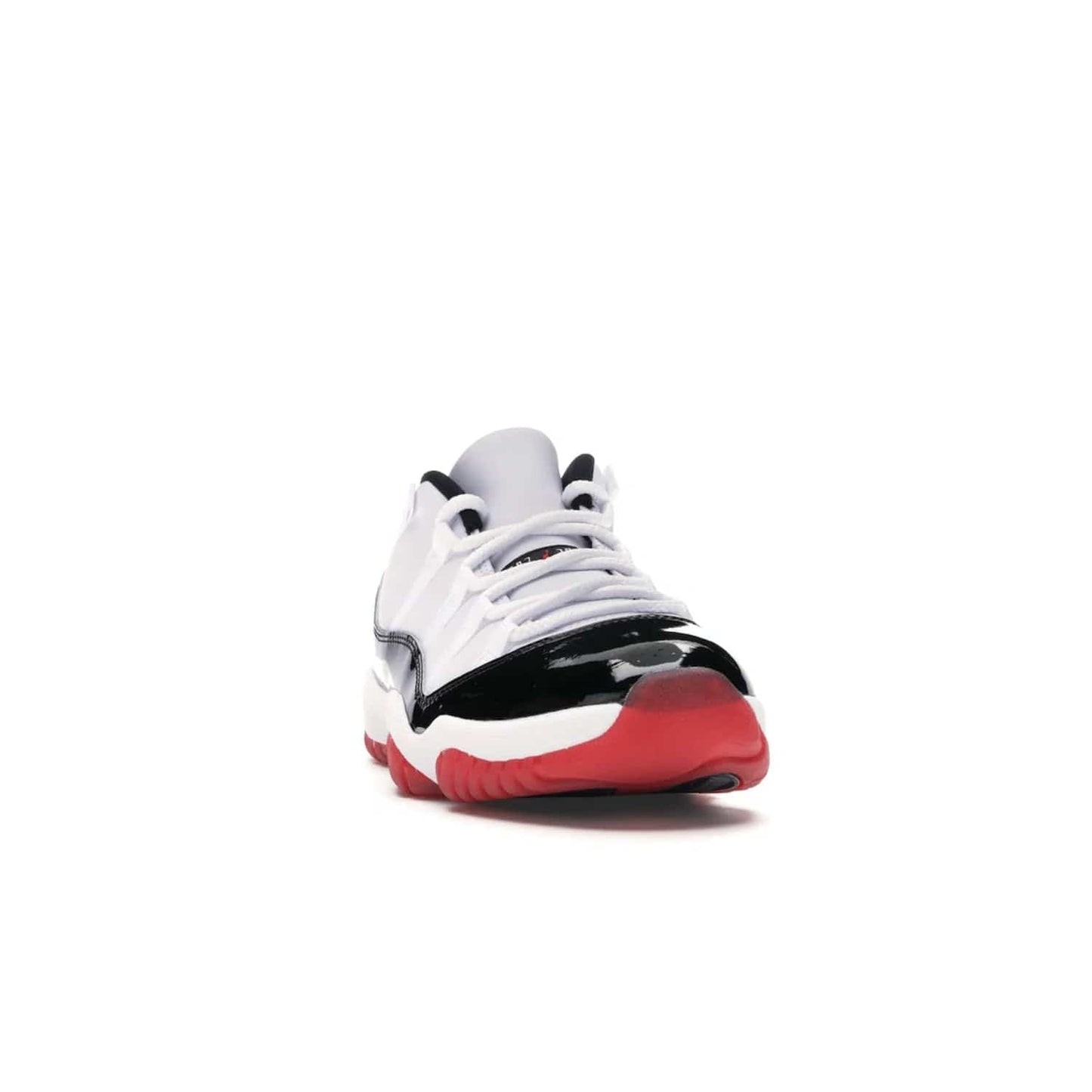 Jordan 11 Retro Low Concord Bred - Image 8 - Only at www.BallersClubKickz.com - Grab the classic Jordan 11 look with the Jordan 11 Retro Low Concord Bred. With white and black elements and the iconic red outsole of the Jordan 11 Bred, you won't miss a beat. Released in June 2020, the perfect complement to any outfit.