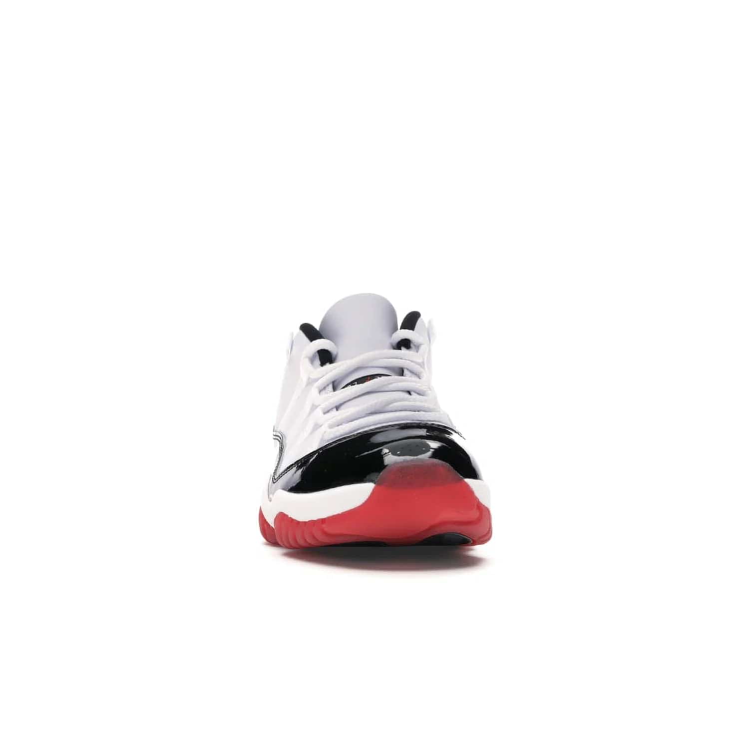 Jordan 11 Retro Low Concord Bred - Image 9 - Only at www.BallersClubKickz.com - Grab the classic Jordan 11 look with the Jordan 11 Retro Low Concord Bred. With white and black elements and the iconic red outsole of the Jordan 11 Bred, you won't miss a beat. Released in June 2020, the perfect complement to any outfit.