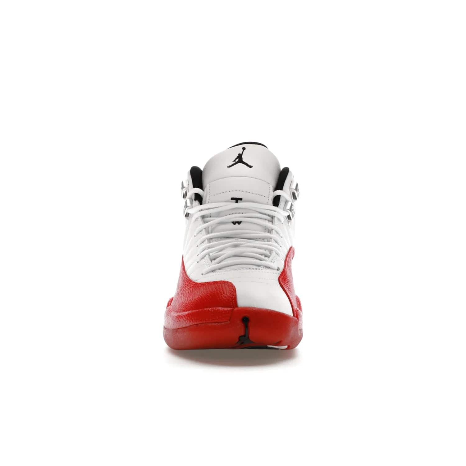 Jordan 12 Retro Cherry (2023) - Image 10 - Only at www.BallersClubKickz.com - Live your sneaker legend with the Jordan 12 Retro Cherry. Iconic pebbled leather mudguards, quilted uppers, and varsity red accents make this 1997 classic a must-have for 2023. Shine on with silver hardware and matching midsoles, and bring it all together for limited-edition style on October 28th. Step into Jordan legacy with the Retro Cherry.