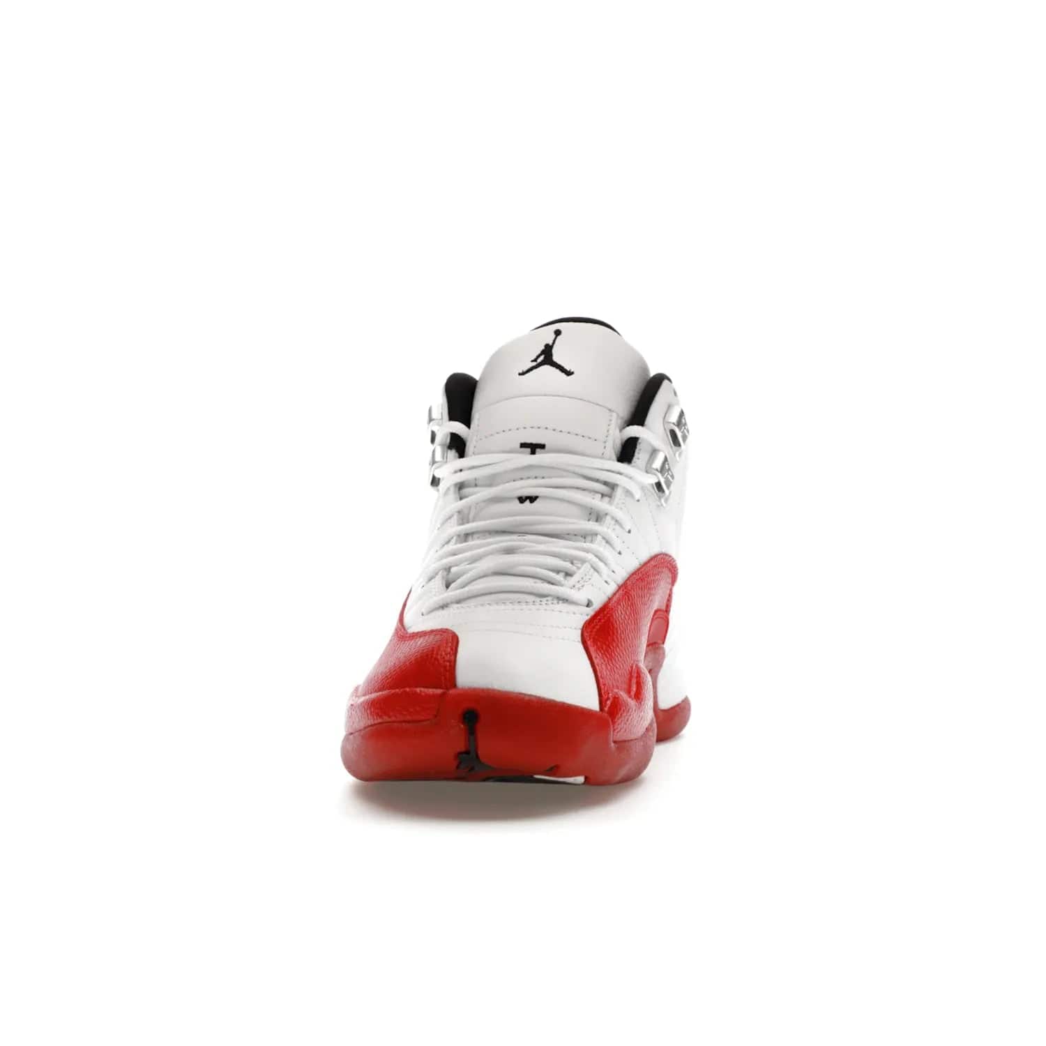 Jordan 12 Retro Cherry (2023) - Image 11 - Only at www.BallersClubKickz.com - Live your sneaker legend with the Jordan 12 Retro Cherry. Iconic pebbled leather mudguards, quilted uppers, and varsity red accents make this 1997 classic a must-have for 2023. Shine on with silver hardware and matching midsoles, and bring it all together for limited-edition style on October 28th. Step into Jordan legacy with the Retro Cherry.