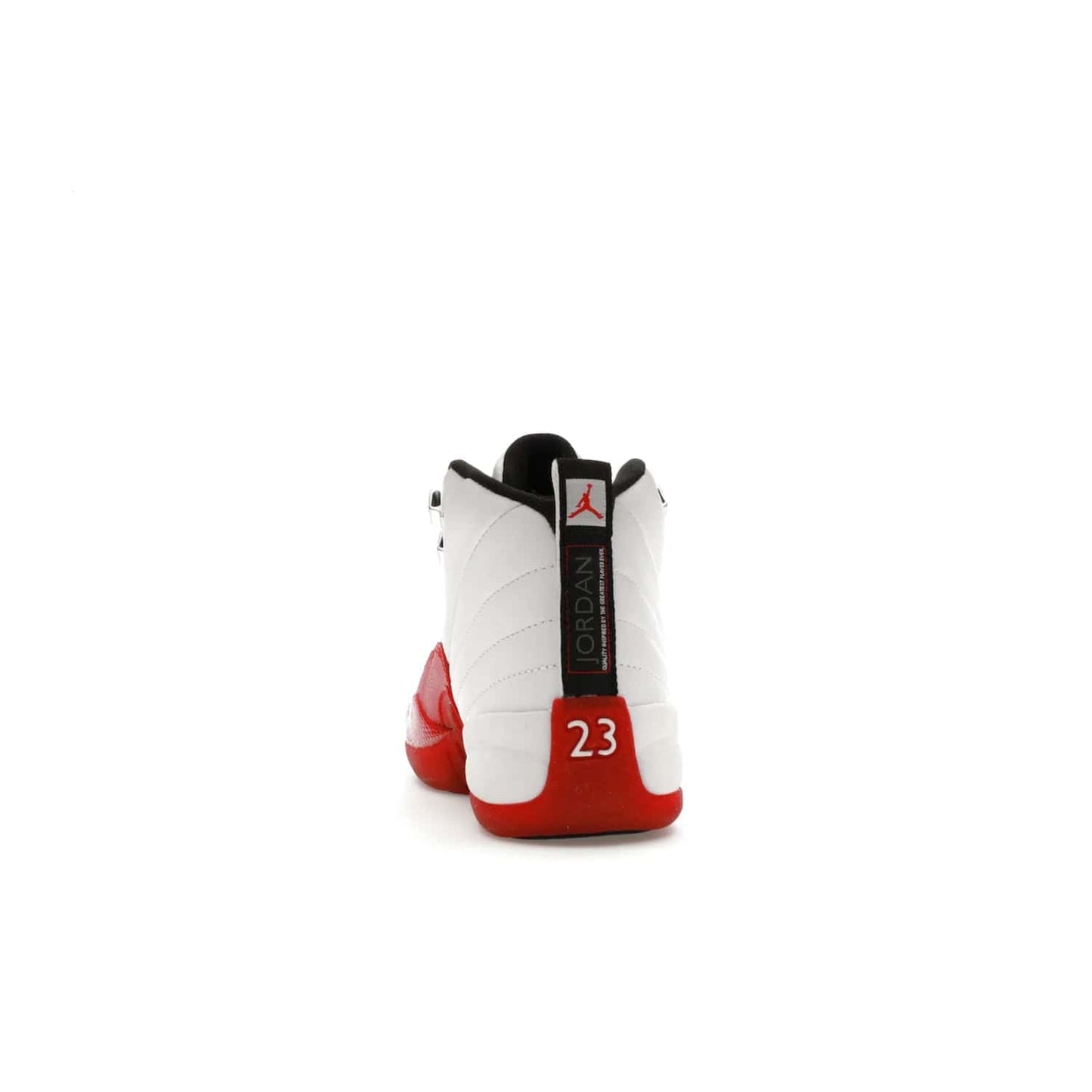 Jordan 12 Retro Cherry (2023) (GS) - Image 27 - Only at www.BallersClubKickz.com - Grab the Jordan 12 Retro Cherry (2023) (GS) and show off your signature style with these iconic kicks. Dressed in White, Black and Varsity Red, these timeless kicks are sure to turn heads. Available October 28, 2023.