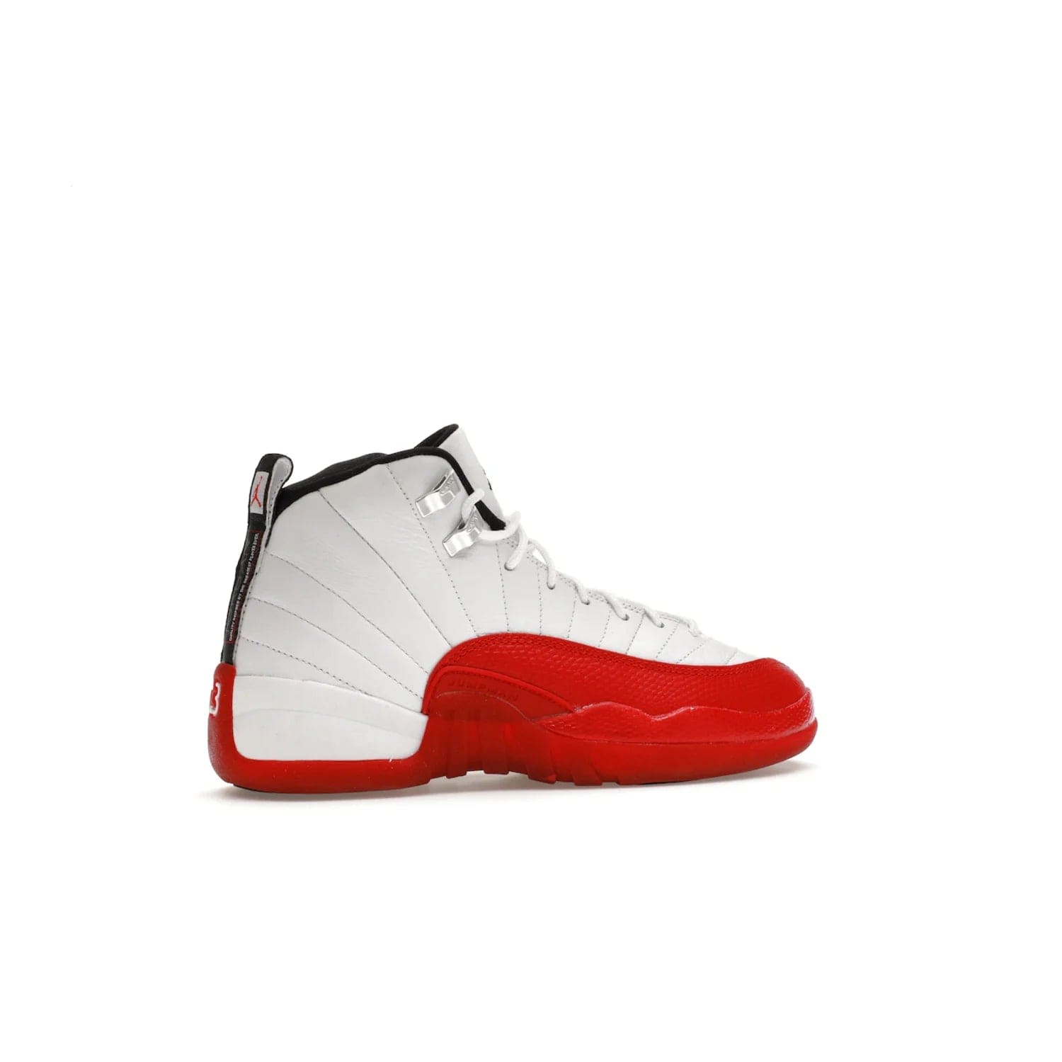 Jordan 12 Retro Cherry (2023) (GS) - Image 35 - Only at www.BallersClubKickz.com - Grab the Jordan 12 Retro Cherry (2023) (GS) and show off your signature style with these iconic kicks. Dressed in White, Black and Varsity Red, these timeless kicks are sure to turn heads. Available October 28, 2023.