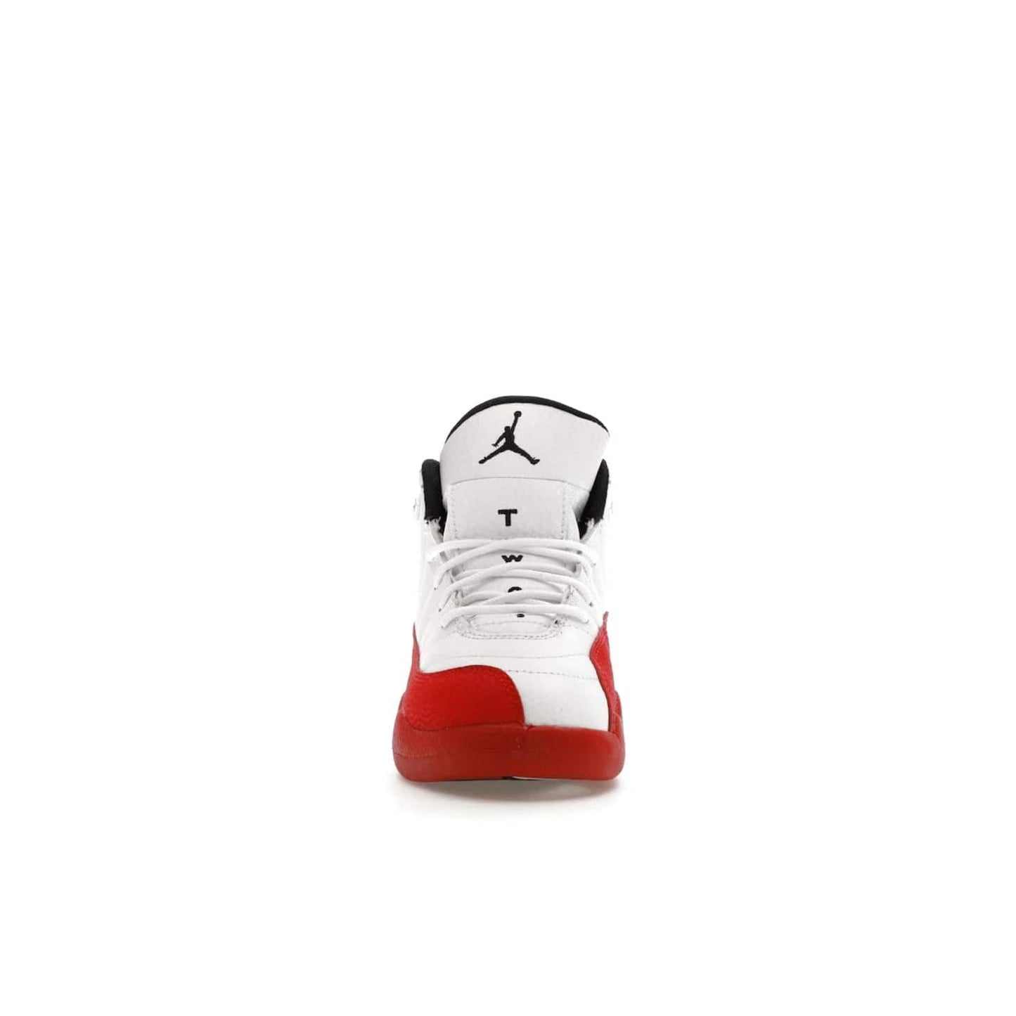 Jordan 12 Retro Cherry (2023) (PS) - Image 10 - Only at www.BallersClubKickz.com - Jordan 12 Retro Cherry dropping for toddlers in 2023! White leather upper with black overlays and red branding. Classic court style for your little one.