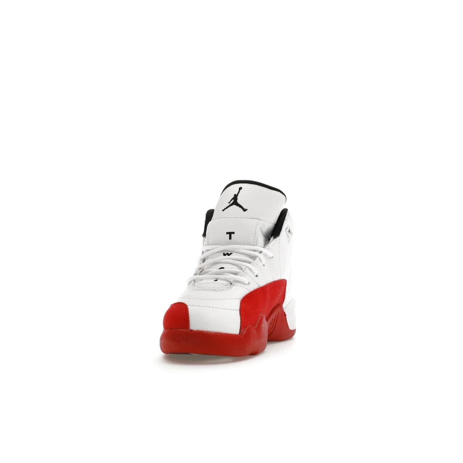Jordan 12 Retro Cherry (2023) (PS) - Image 12 - Only at www.BallersClubKickz.com - Jordan 12 Retro Cherry dropping for toddlers in 2023! White leather upper with black overlays and red branding. Classic court style for your little one.