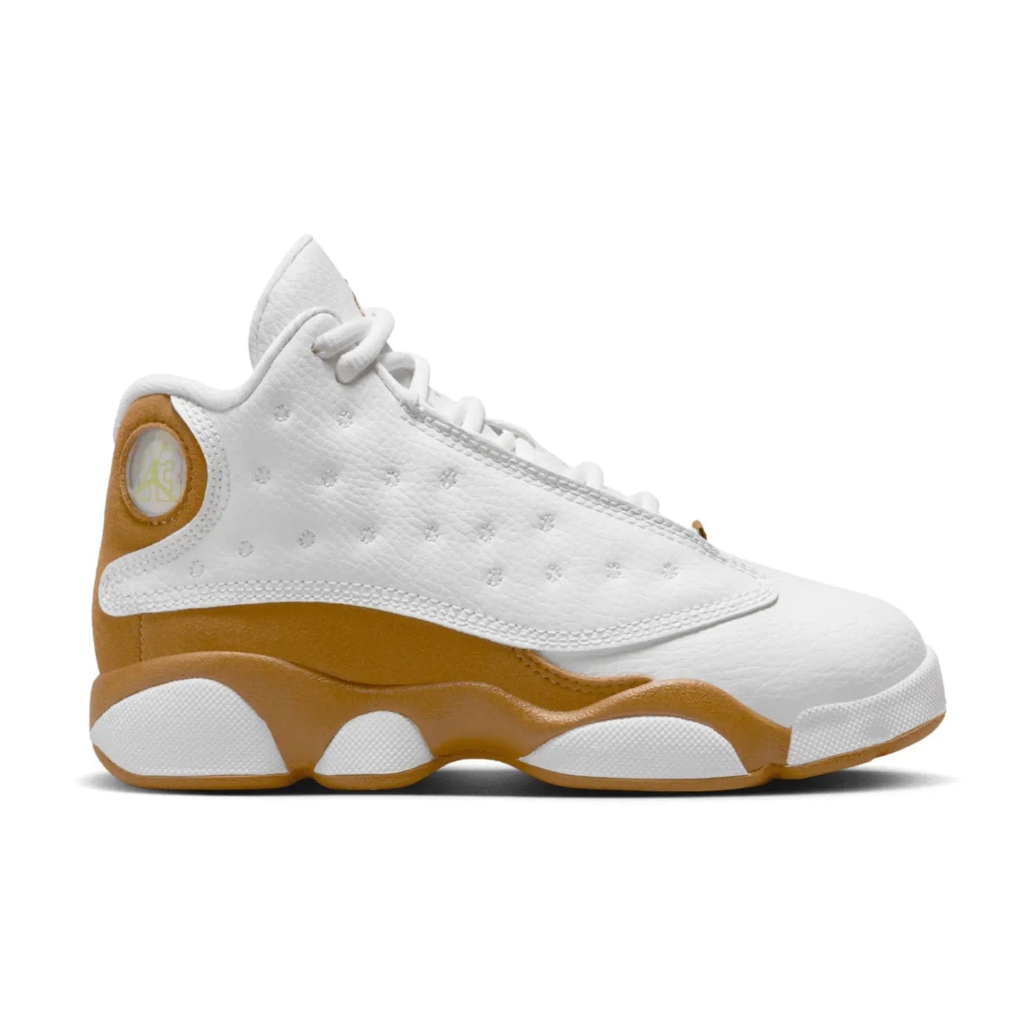 Jordan 13 Retro Wheat (2023) (PS) - Image 1 - Only at www.BallersClubKickz.com - Fresh off the Jordan 13 line, the Retro Wheat features a timeless silhouette with Wheat accents. Make a statement in streetwear and sports in the iconic design and cushioning technology. Get the Jordans 13 Retro Wheat now and elevate your style!