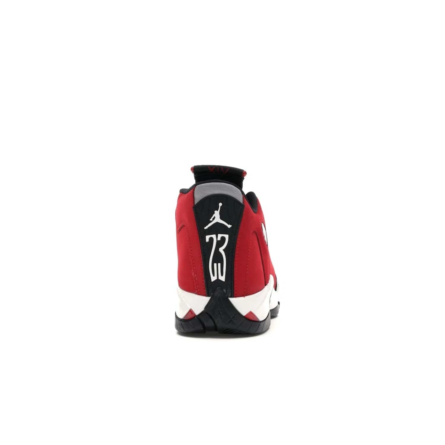 Jordan 14 Retro Gym Red Toro (GS) - Image 28 - Only at www.BallersClubKickz.com - Introducing the Air Jordan 14 Retro Toro GS – perfect for young grade schoolers. Combining black and red suede, Zoom Air cushioning and a Jumpman logo. Get yours on 2 July for $140!