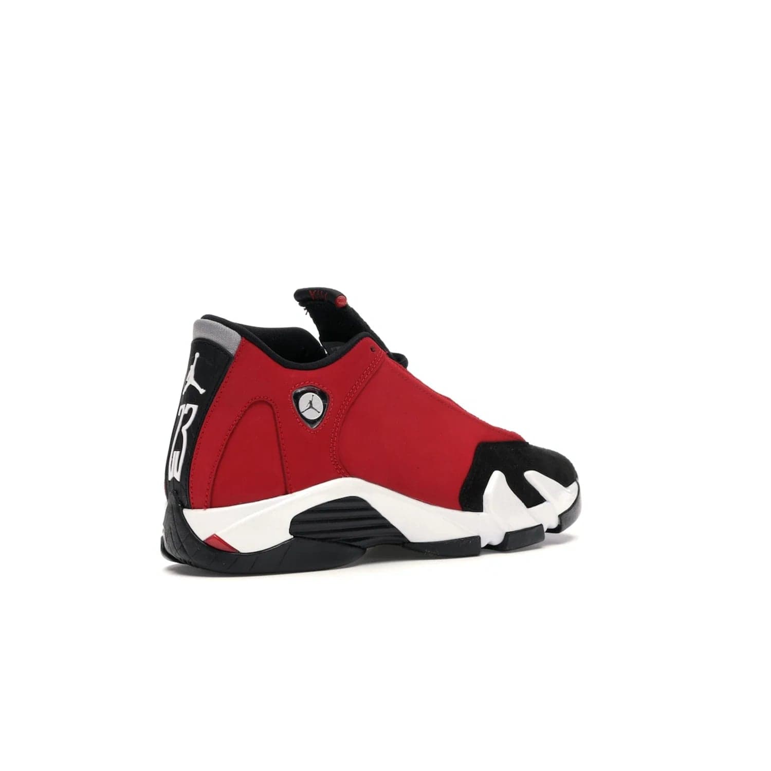 Jordan 14 Retro Gym Red Toro (GS) - Image 33 - Only at www.BallersClubKickz.com - Introducing the Air Jordan 14 Retro Toro GS – perfect for young grade schoolers. Combining black and red suede, Zoom Air cushioning and a Jumpman logo. Get yours on 2 July for $140!