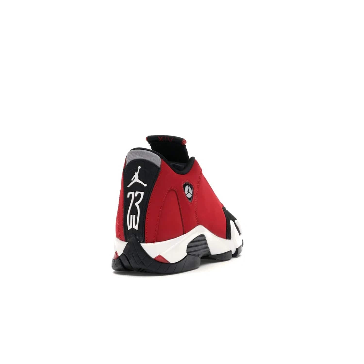 Jordan 14 Retro Gym Red Toro (GS) - Image 30 - Only at www.BallersClubKickz.com - Introducing the Air Jordan 14 Retro Toro GS – perfect for young grade schoolers. Combining black and red suede, Zoom Air cushioning and a Jumpman logo. Get yours on 2 July for $140!