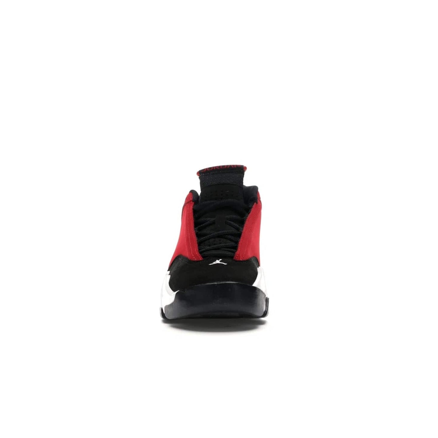 Jordan 14 Retro Gym Red Toro (GS) - Image 10 - Only at www.BallersClubKickz.com - Introducing the Air Jordan 14 Retro Toro GS – perfect for young grade schoolers. Combining black and red suede, Zoom Air cushioning and a Jumpman logo. Get yours on 2 July for $140!