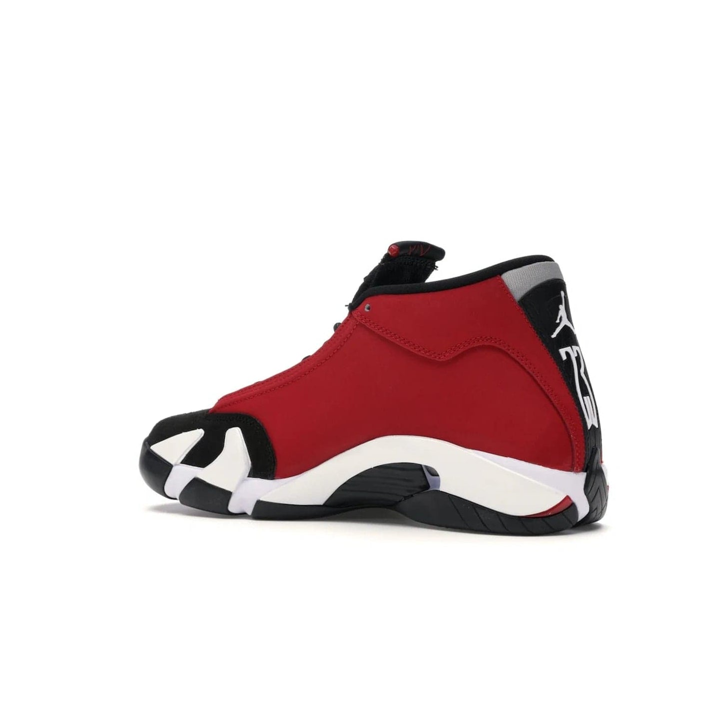 Jordan 14 Retro Gym Red Toro - Image 22 - Only at www.BallersClubKickz.com - Feel the Chicago Bulls energy with the Jordan 14 Retro Gym Red Toro! Black, red, and white design unites performance and fashion. Get your hands on this limited edition Jordan and show off your style today.