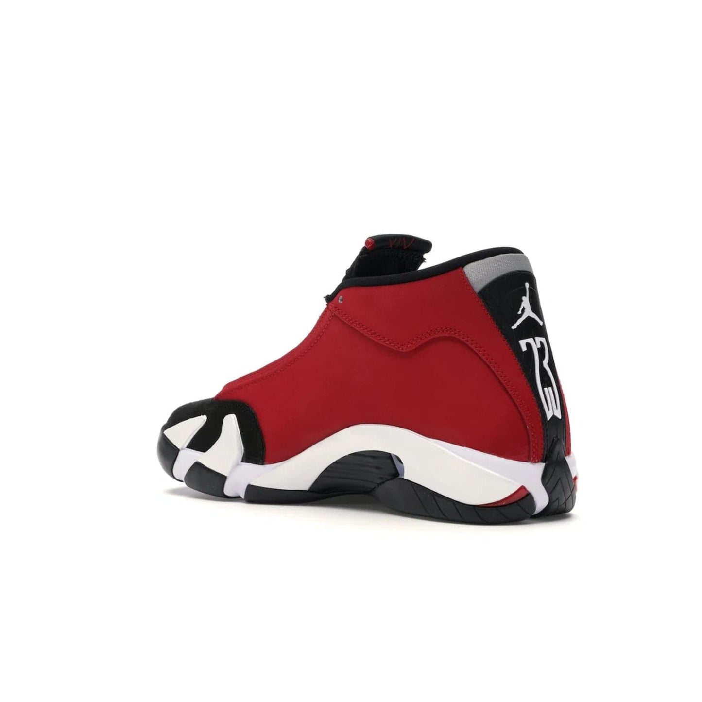Jordan 14 Retro Gym Red Toro - Image 23 - Only at www.BallersClubKickz.com - Feel the Chicago Bulls energy with the Jordan 14 Retro Gym Red Toro! Black, red, and white design unites performance and fashion. Get your hands on this limited edition Jordan and show off your style today.