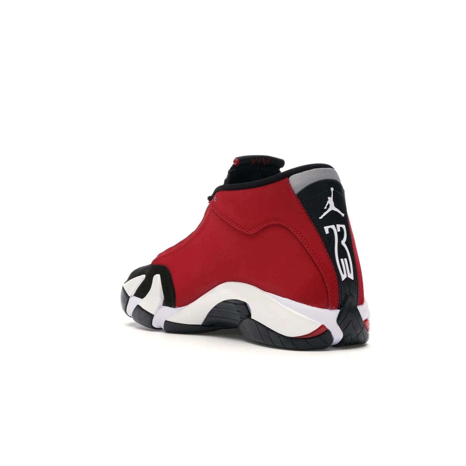 Jordan 14 Retro Gym Red Toro - Image 24 - Only at www.BallersClubKickz.com - Feel the Chicago Bulls energy with the Jordan 14 Retro Gym Red Toro! Black, red, and white design unites performance and fashion. Get your hands on this limited edition Jordan and show off your style today.