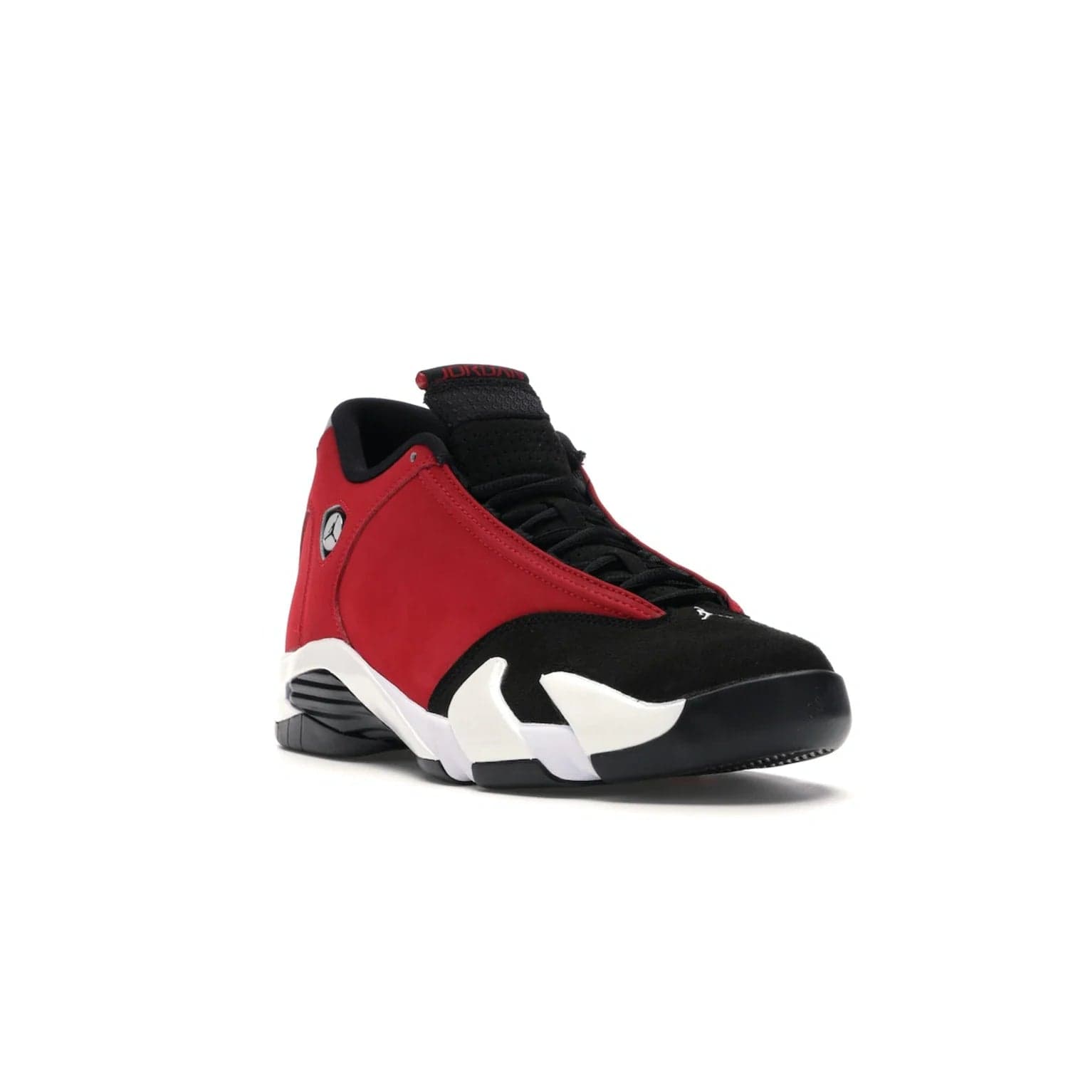Jordan 14 Retro Gym Red Toro - Image 6 - Only at www.BallersClubKickz.com - Feel the Chicago Bulls energy with the Jordan 14 Retro Gym Red Toro! Black, red, and white design unites performance and fashion. Get your hands on this limited edition Jordan and show off your style today.