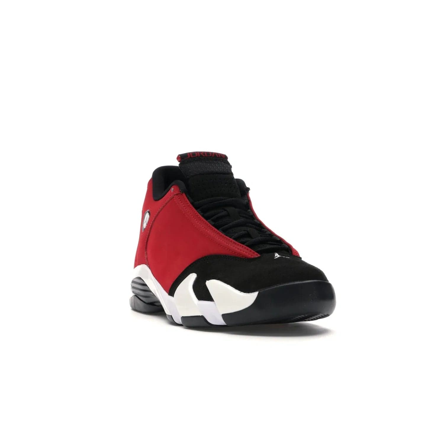 Jordan 14 Retro Gym Red Toro - Image 7 - Only at www.BallersClubKickz.com - Feel the Chicago Bulls energy with the Jordan 14 Retro Gym Red Toro! Black, red, and white design unites performance and fashion. Get your hands on this limited edition Jordan and show off your style today.