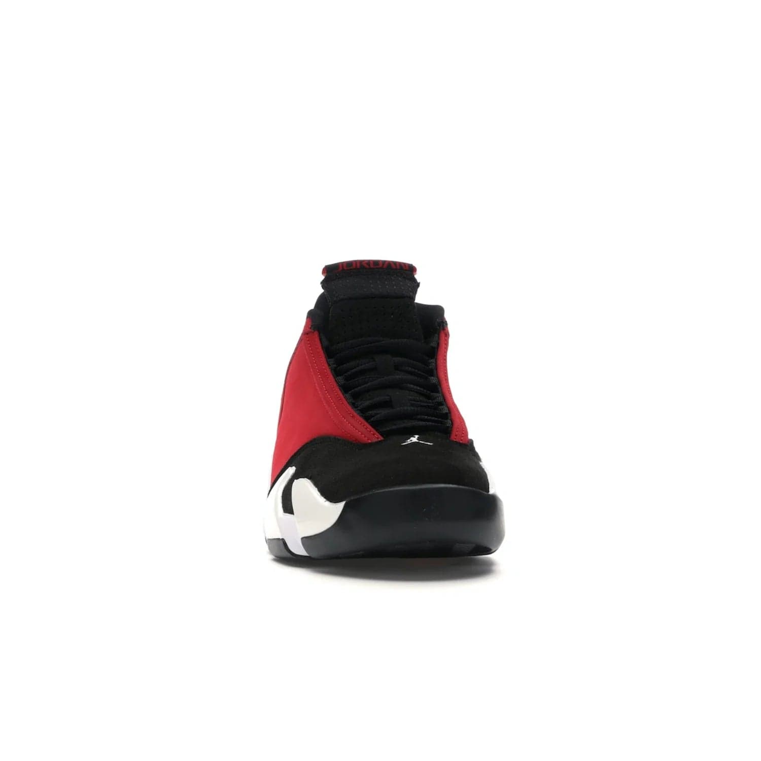 Jordan 14 Retro Gym Red Toro - Image 9 - Only at www.BallersClubKickz.com - Feel the Chicago Bulls energy with the Jordan 14 Retro Gym Red Toro! Black, red, and white design unites performance and fashion. Get your hands on this limited edition Jordan and show off your style today.