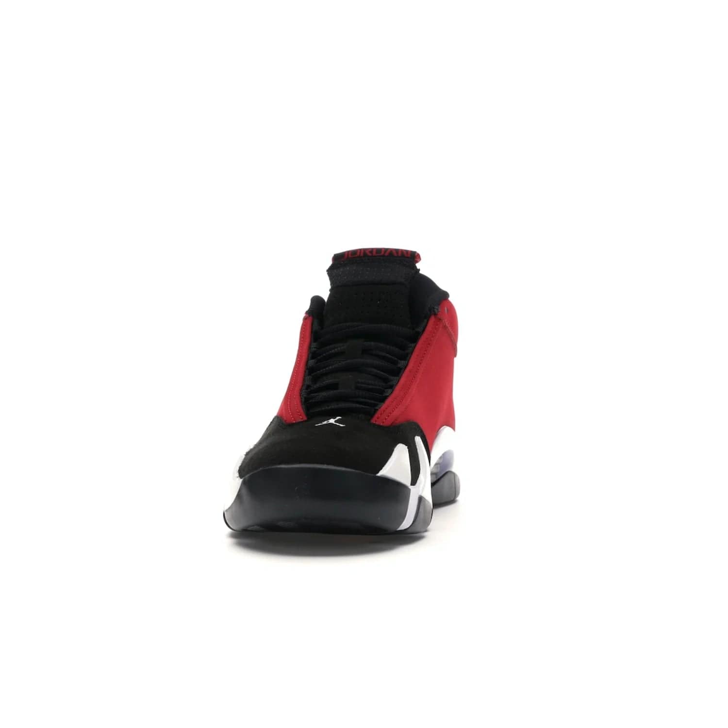 Jordan 14 Retro Gym Red Toro - Image 11 - Only at www.BallersClubKickz.com - Feel the Chicago Bulls energy with the Jordan 14 Retro Gym Red Toro! Black, red, and white design unites performance and fashion. Get your hands on this limited edition Jordan and show off your style today.