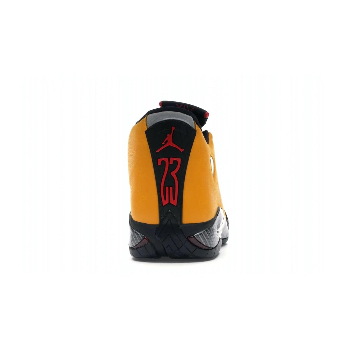Jordan 14 Retro University Gold - Image 28 - Only at www.BallersClubKickz.com - Air Jordan 14 Retro University Gold: High-quality leather sneaker with Jumpman, tongue & heel logos. Zoom Air units & herringbone traction for superior comfort. University Gold outsole for stylish streetwear.