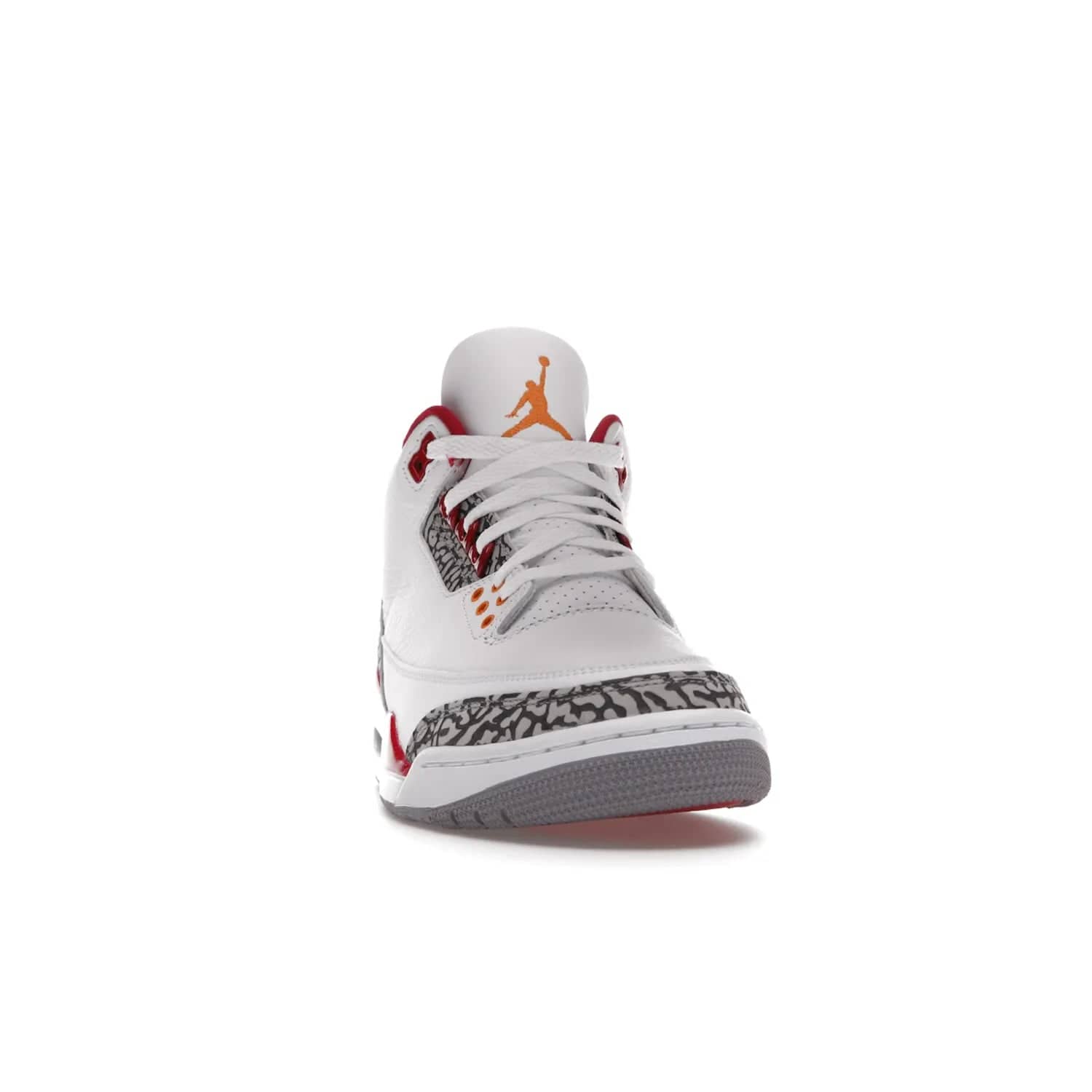 Jordan 3 Retro Cardinal Red - Image 9 - Only at www.BallersClubKickz.com - Air Jordan 3 Retro Cardinal Red combines classic style and modern appeal - white tumbled leather, signature Elephant Print overlays, cardinal red midsoles, Jumpman logo embroidery. Available Feb 2022.