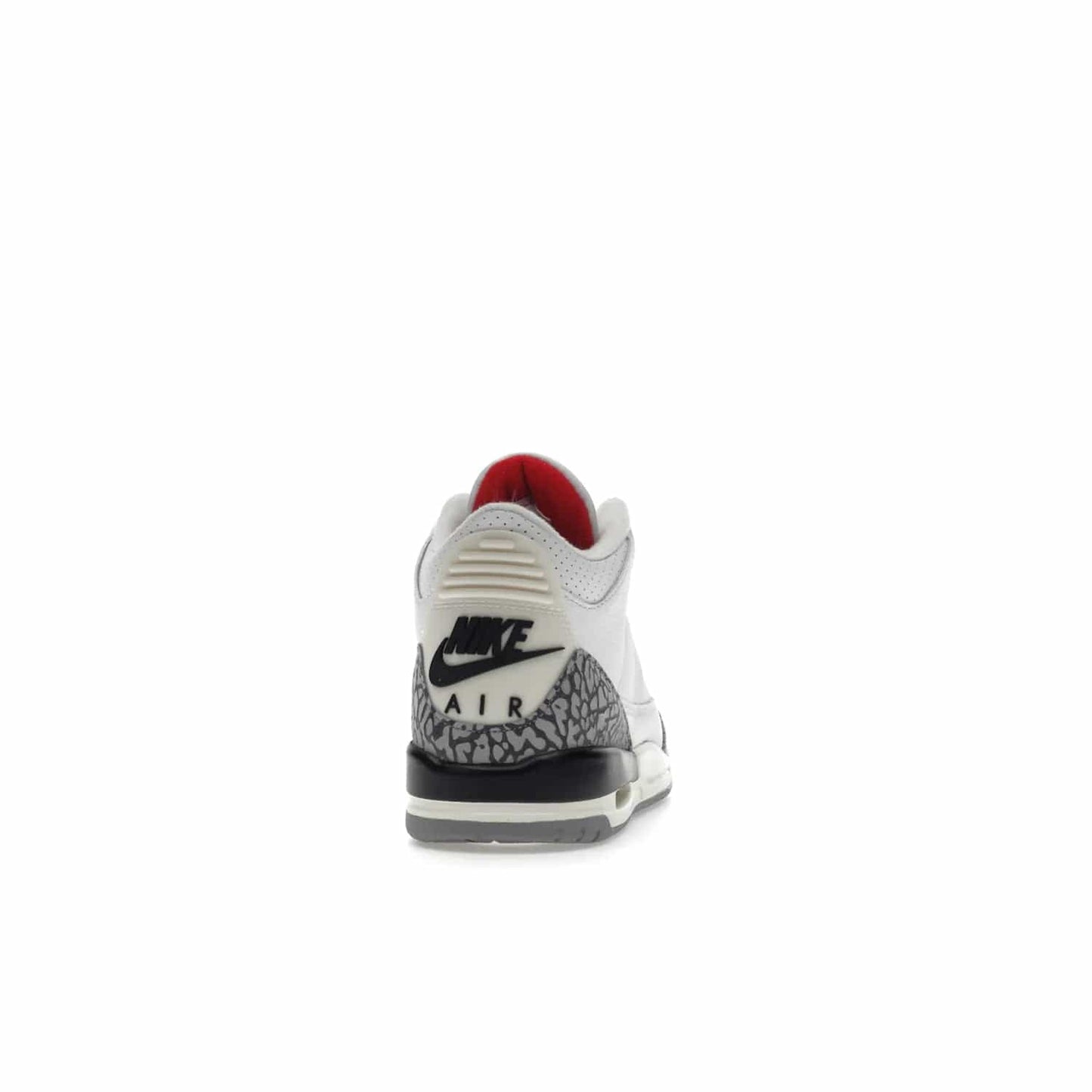 Jordan 3 Retro White Cement Reimagined (GS) - Image 29 - Only at www.BallersClubKickz.com - Grab the perfect blend of modern design and classic style with the Jordan 3 Retro White Cement Reimagined (GS). Features Summit White, Fire Red, Black, and Cement Grey colorway, iconic Jordan logo embroidered on the tongue, and “Nike Air” branding. Limited availability, get your pair before March 11th 2023.