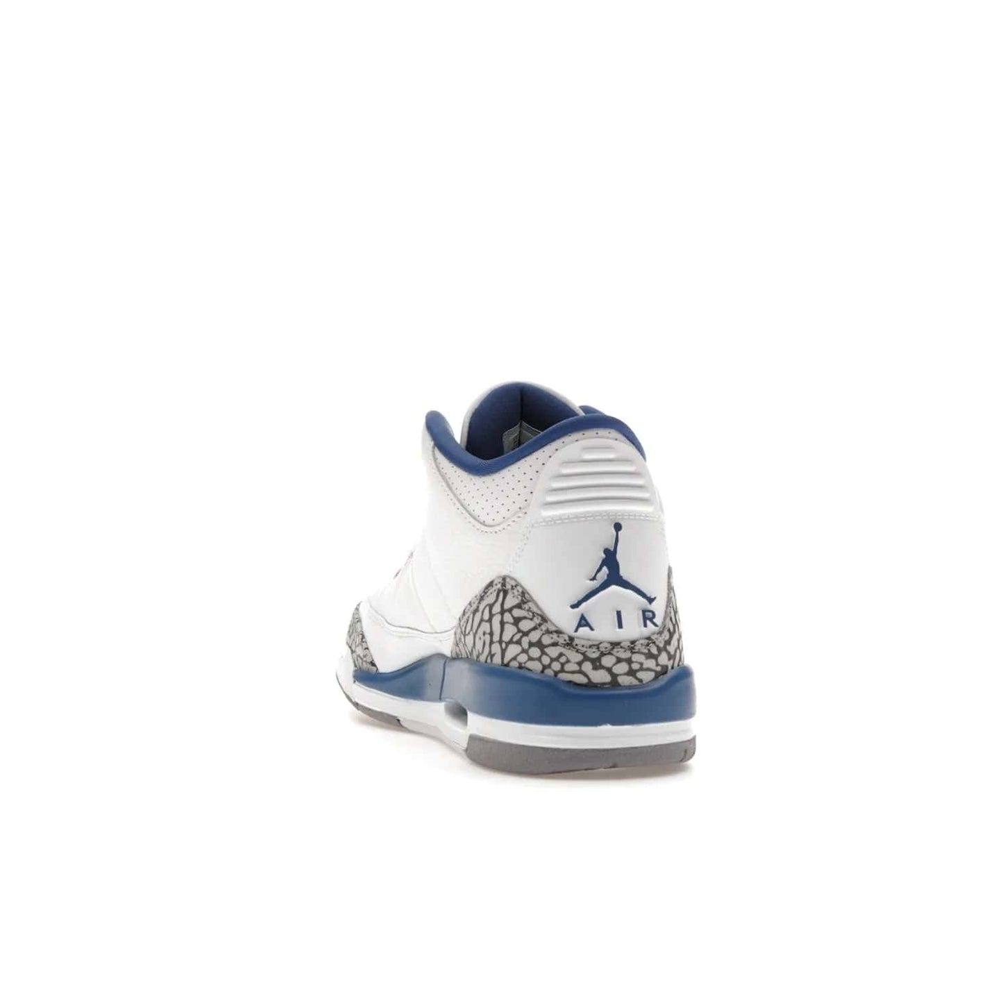 Jordan 3 Retro Wizards (GS) - Image 26 - Only at www.BallersClubKickz.com - Iconic Jordan 3 Retro Wizards (GS) with marble-like upper, metallic copper, true blue & grey detailing. Signature Air cushioning & advanced traction on & off court. Classic style & premium comfort.