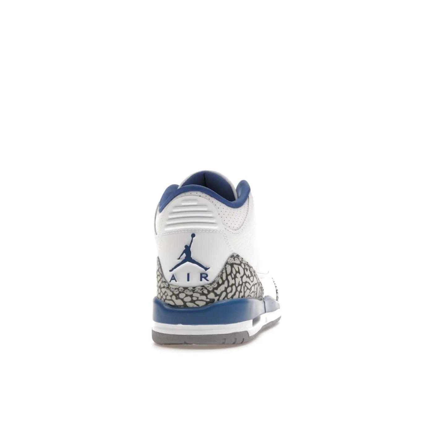 Jordan 3 Retro Wizards (GS) - Image 29 - Only at www.BallersClubKickz.com - Iconic Jordan 3 Retro Wizards (GS) with marble-like upper, metallic copper, true blue & grey detailing. Signature Air cushioning & advanced traction on & off court. Classic style & premium comfort.