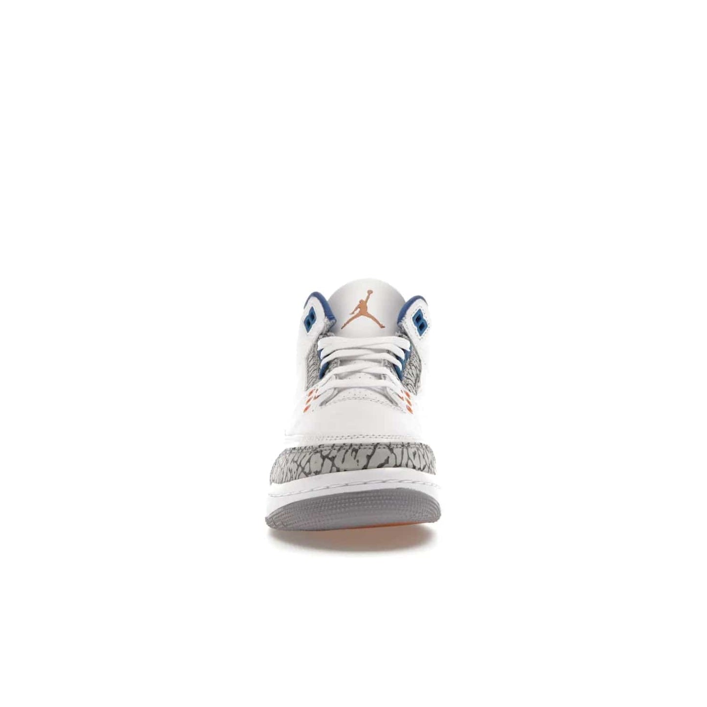 Jordan 3 Retro Wizards (GS) - Image 10 - Only at www.BallersClubKickz.com - Iconic Jordan 3 Retro Wizards (GS) with marble-like upper, metallic copper, true blue & grey detailing. Signature Air cushioning & advanced traction on & off court. Classic style & premium comfort.