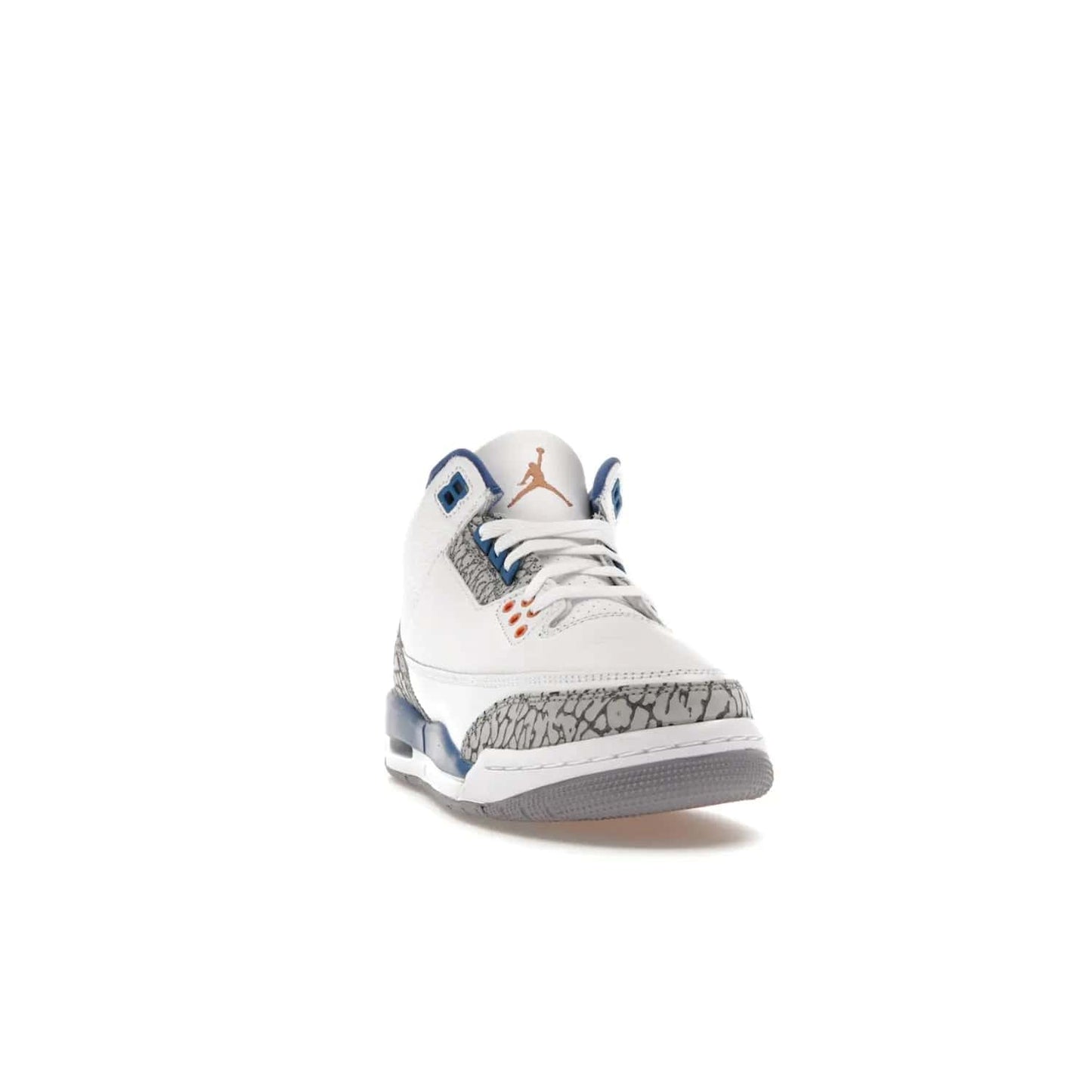 Jordan 3 Retro Wizards (GS) - Image 8 - Only at www.BallersClubKickz.com - Iconic Jordan 3 Retro Wizards (GS) with marble-like upper, metallic copper, true blue & grey detailing. Signature Air cushioning & advanced traction on & off court. Classic style & premium comfort.