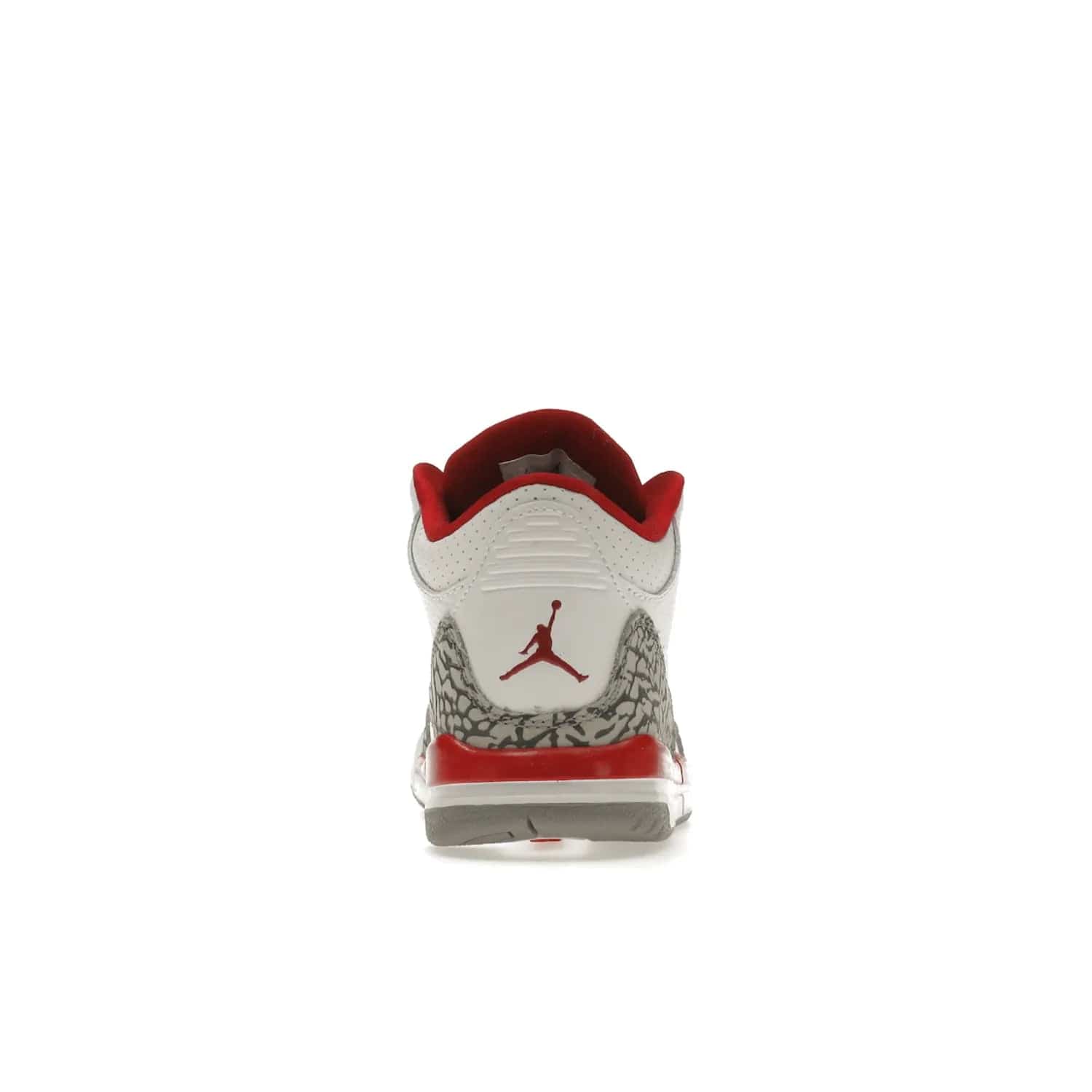 Jordan 3 Retro Cardinal (PS) - Image 28 - Only at www.BallersClubKickz.com - Add retro style to your sneaker collection with the Jordan 3 Retro Cardinal (PS). Featuring classic Jordan 3 details and colors of cardinal red, light curry, and cement grey. Available Feb. 2022.