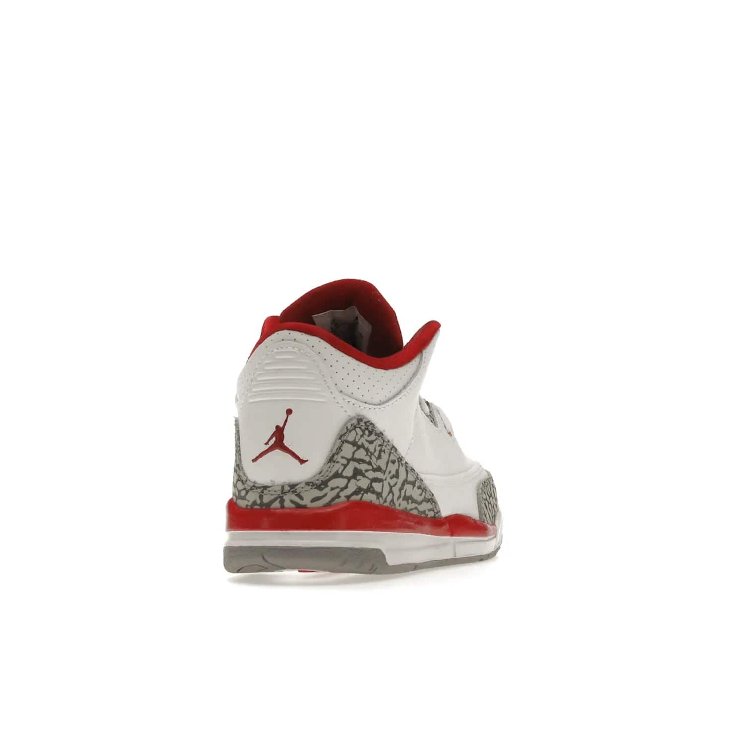 Jordan 3 Retro Cardinal (PS) - Image 30 - Only at www.BallersClubKickz.com - Add retro style to your sneaker collection with the Jordan 3 Retro Cardinal (PS). Featuring classic Jordan 3 details and colors of cardinal red, light curry, and cement grey. Available Feb. 2022.