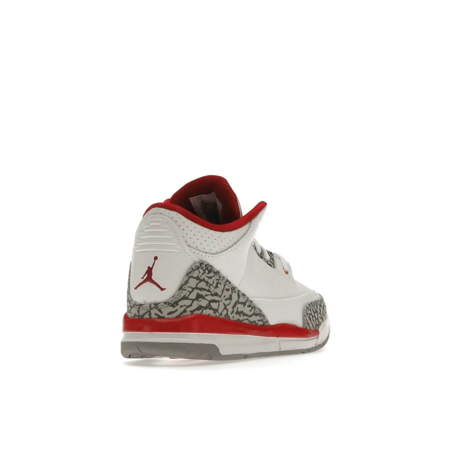 Jordan 3 Retro Cardinal (PS) - Image 31 - Only at www.BallersClubKickz.com - Add retro style to your sneaker collection with the Jordan 3 Retro Cardinal (PS). Featuring classic Jordan 3 details and colors of cardinal red, light curry, and cement grey. Available Feb. 2022.